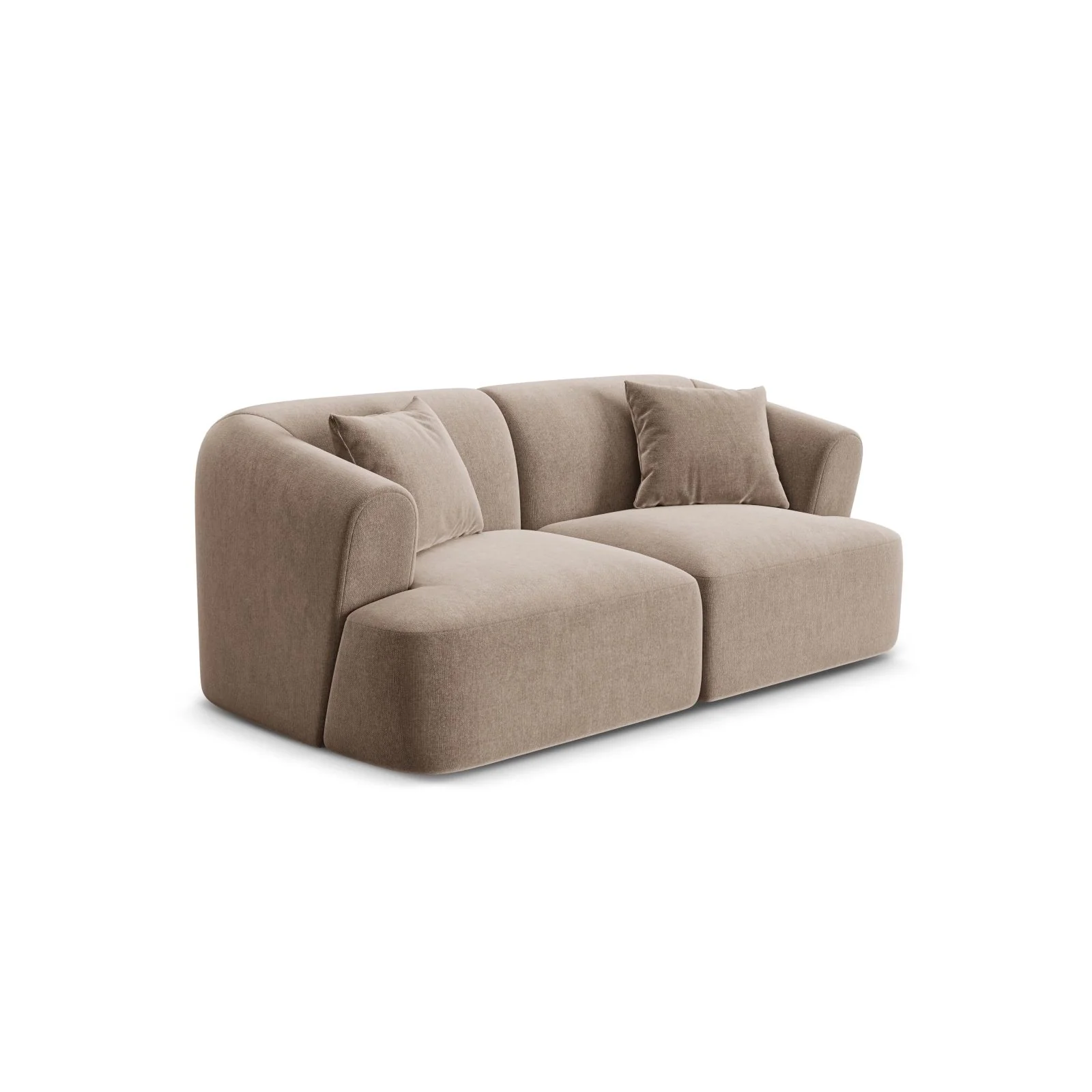 Campi 2-Sitzer Sofa aus Samt oder Strukturstoff, 180x90x70 cm - Image 10