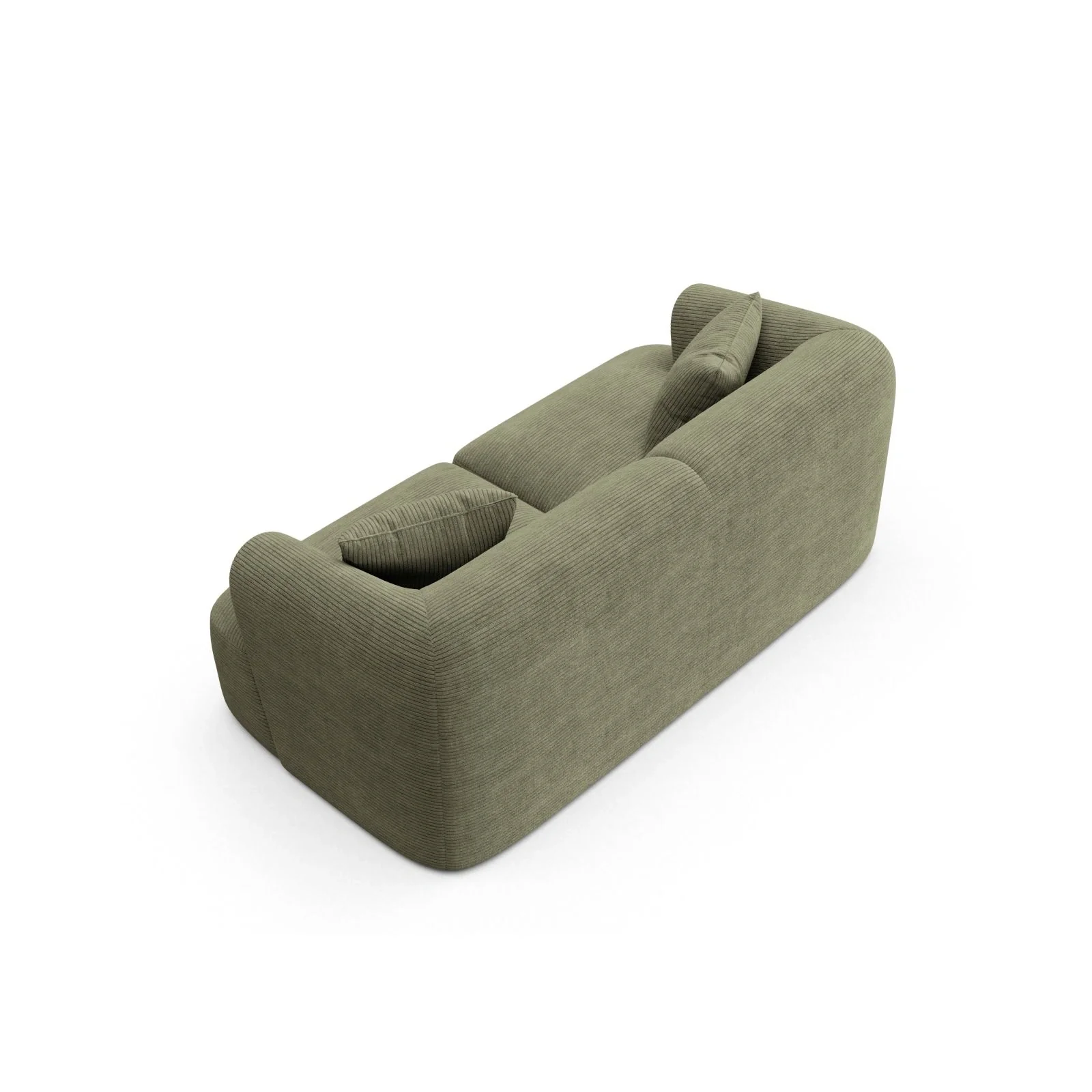 Campi 2-Sitzer Sofa aus Samt oder Strukturstoff, 180x90x70 cm - Image 106