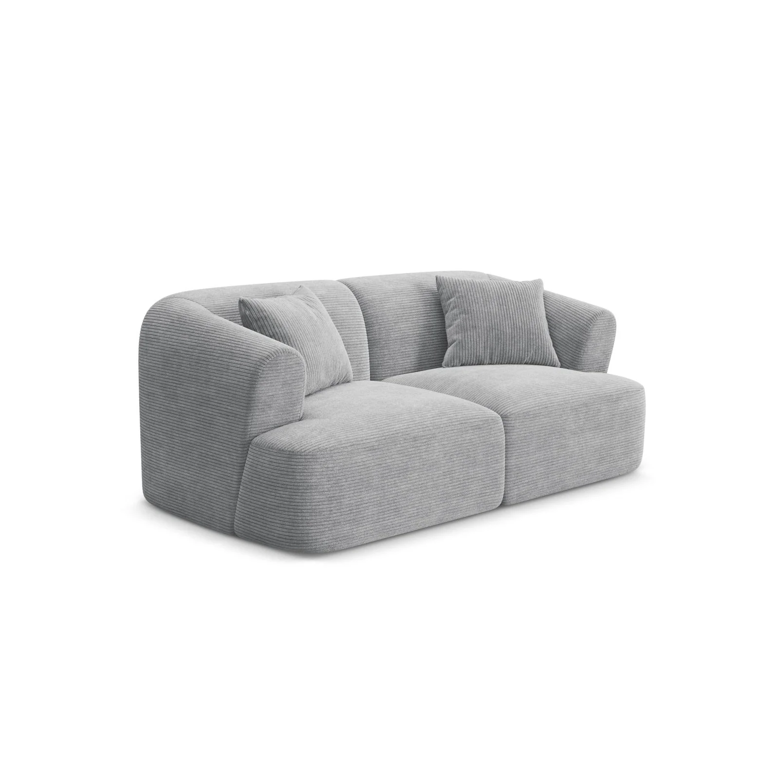 Campi 2-Sitzer Sofa aus Samt oder Strukturstoff, 180x90x70 cm - Image 110