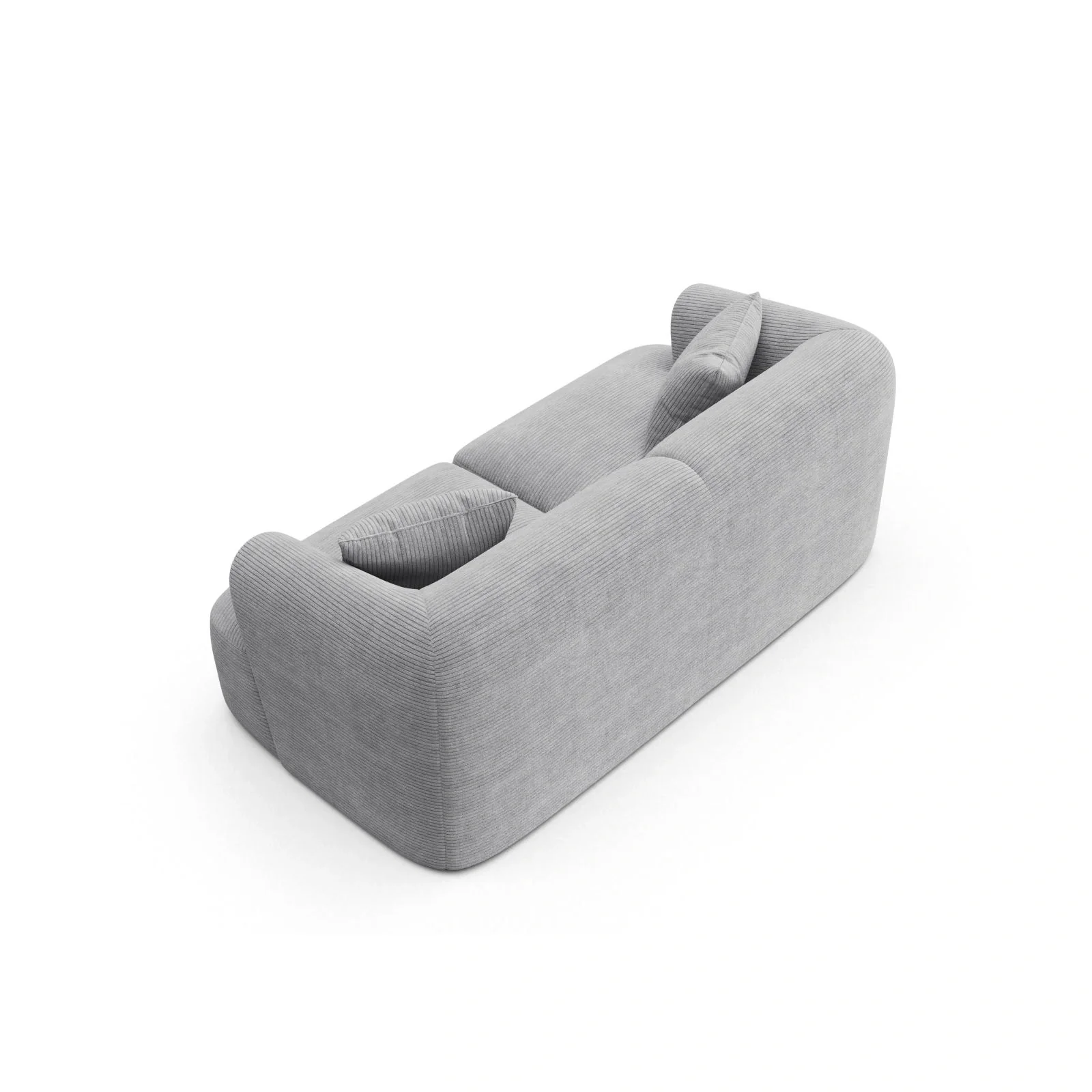 Campi 2-Sitzer Sofa aus Samt oder Strukturstoff, 180x90x70 cm - Image 112