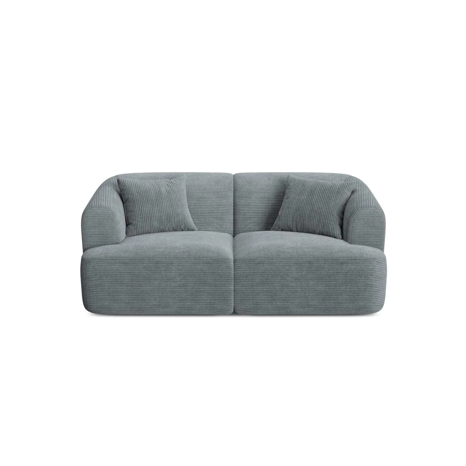 Campi 2-Sitzer Sofa aus Samt oder Strukturstoff, 180x90x70 cm - Image 114
