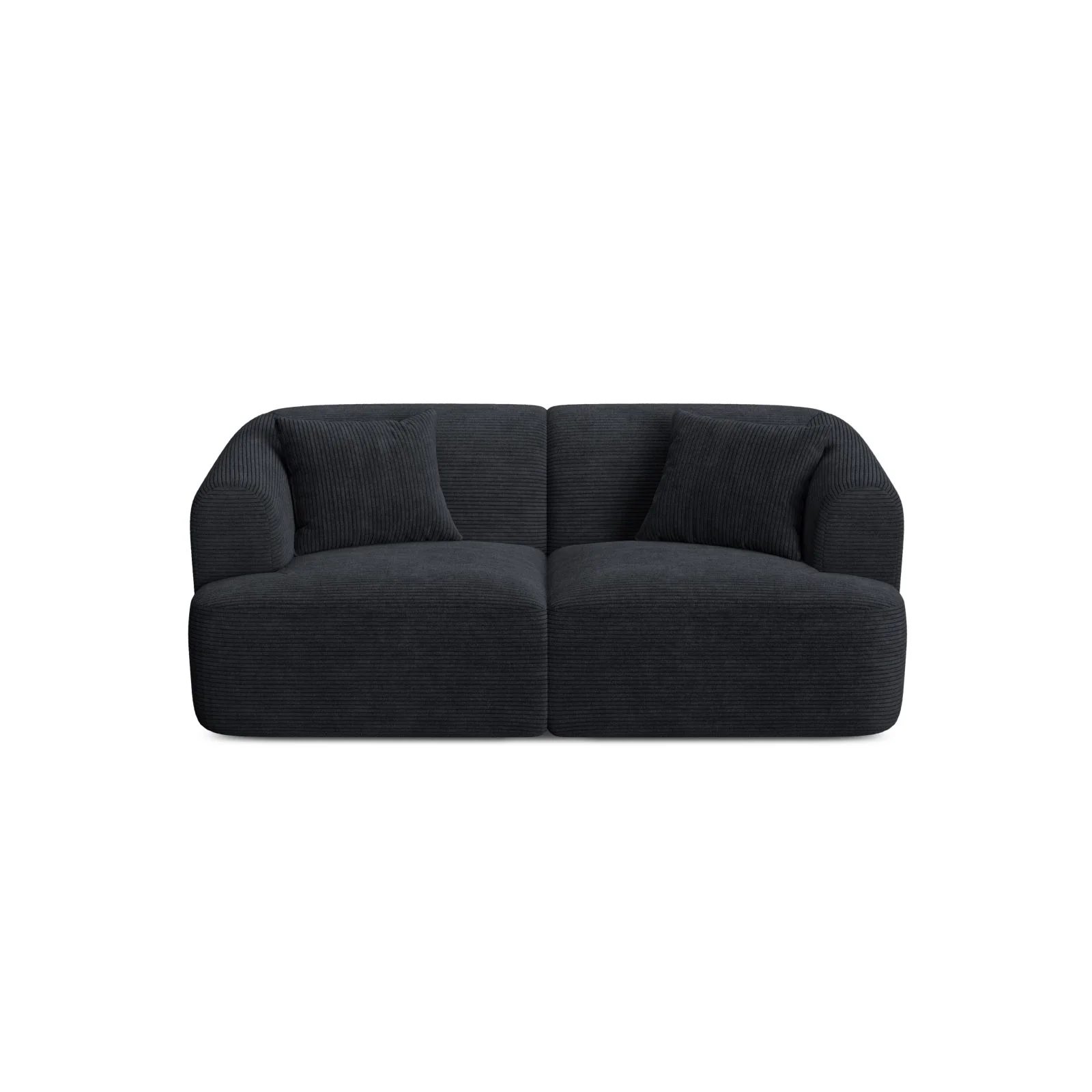 Campi 2-Sitzer Sofa aus Samt oder Strukturstoff, 180x90x70 cm - Image 120