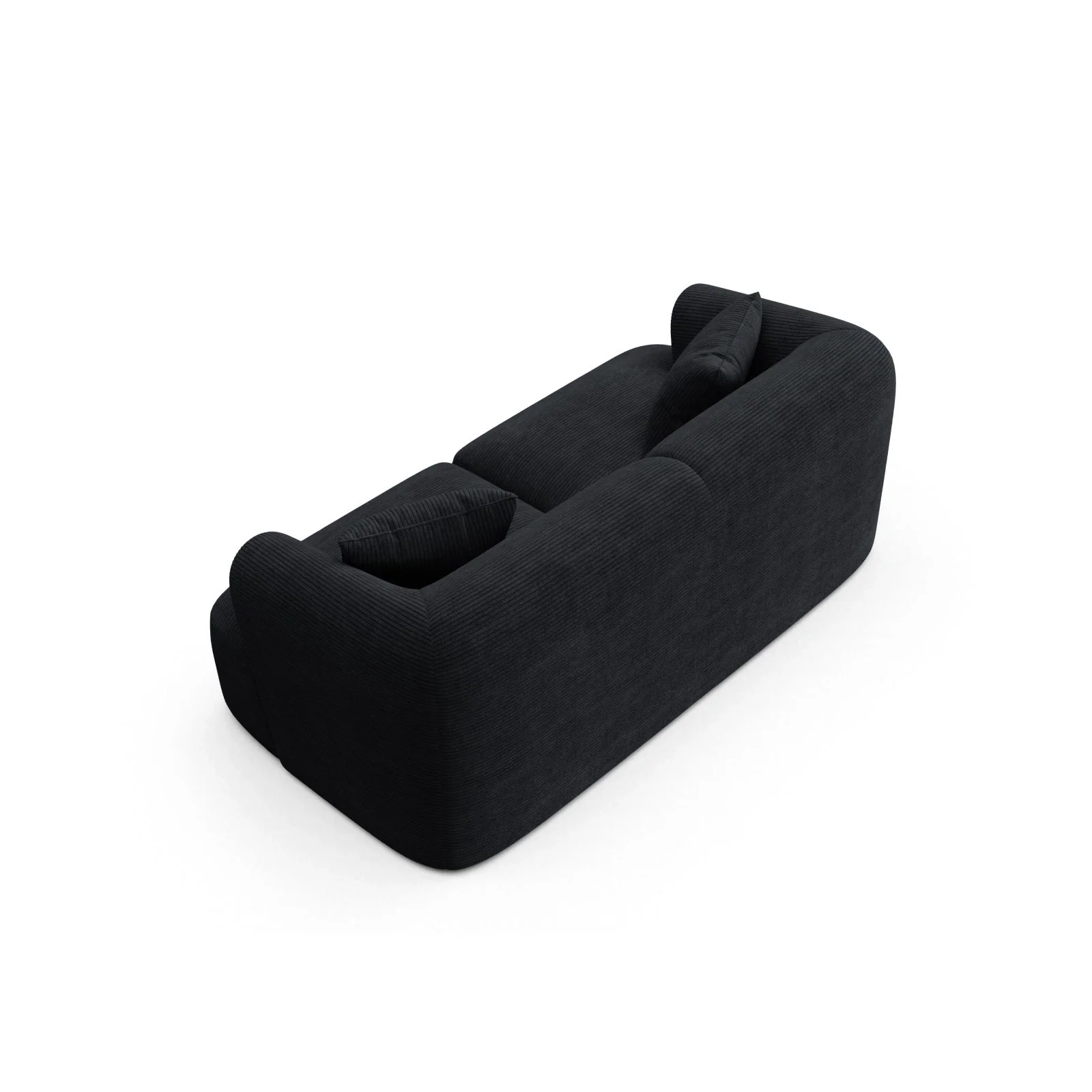 Campi 2-Sitzer Sofa aus Samt oder Strukturstoff, 180x90x70 cm - Image 124