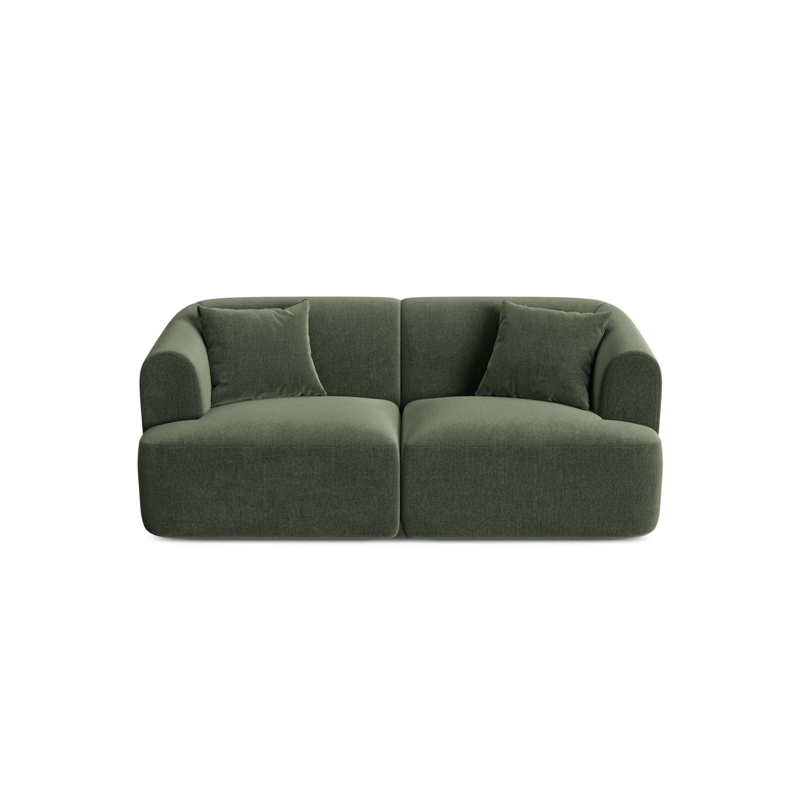 Campi 2-Sitzer Sofa aus Samt oder Strukturstoff, 180x90x70 cm - Image 22