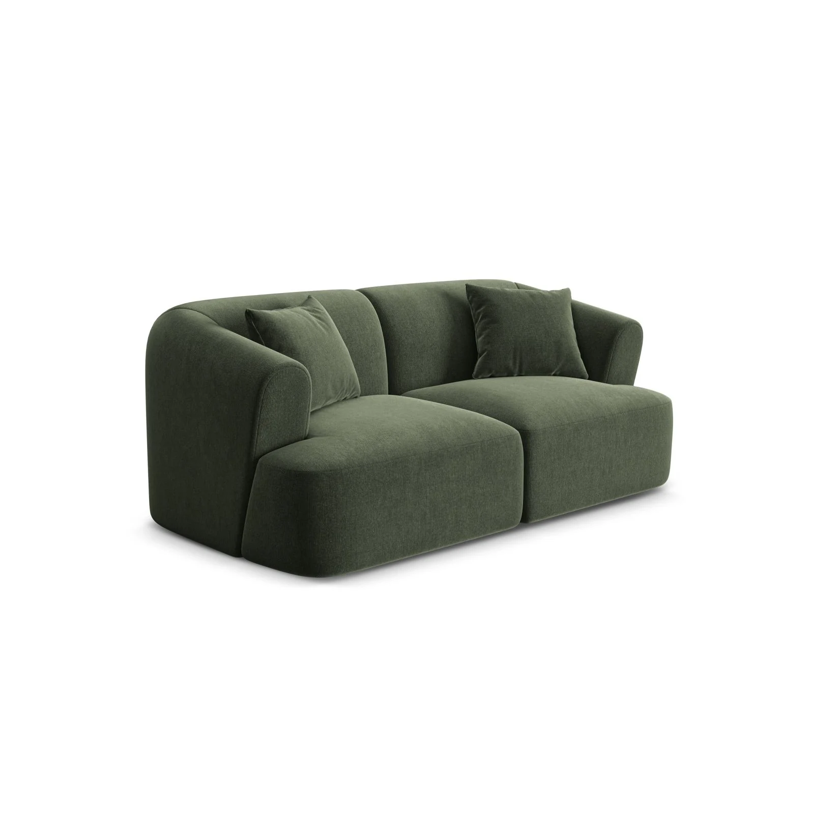 Campi 2-Sitzer Sofa aus Samt oder Strukturstoff, 180x90x70 cm - Image 24