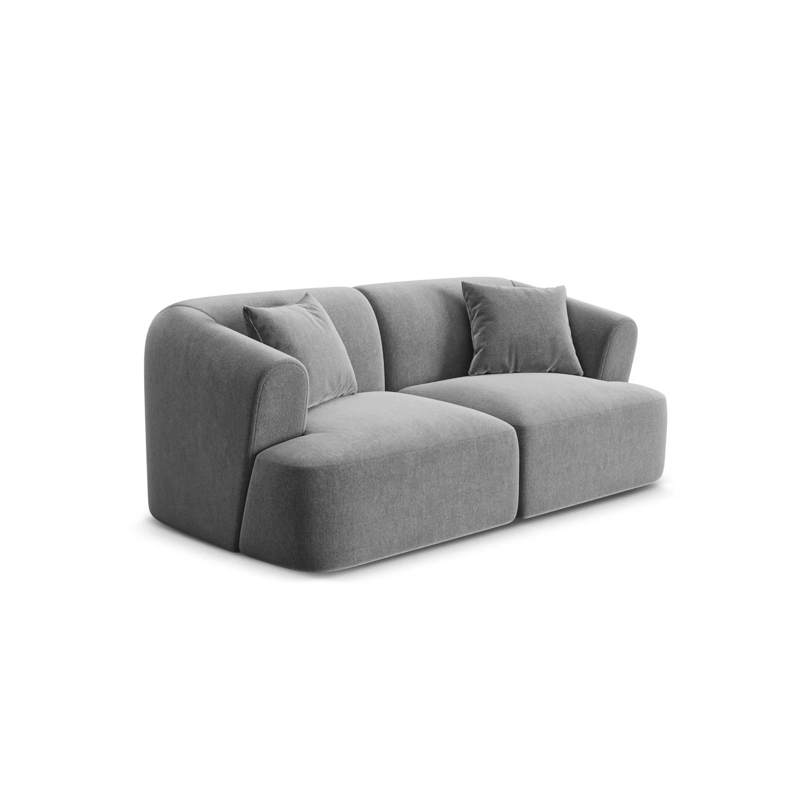 Campi 2-Sitzer Sofa aus Samt oder Strukturstoff, 180x90x70 cm - Image 38