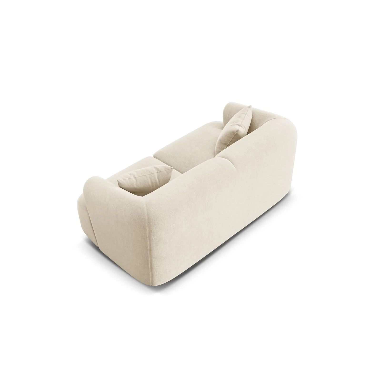 Campi 2-Sitzer Sofa aus Samt oder Strukturstoff, 180x90x70 cm - Image 5