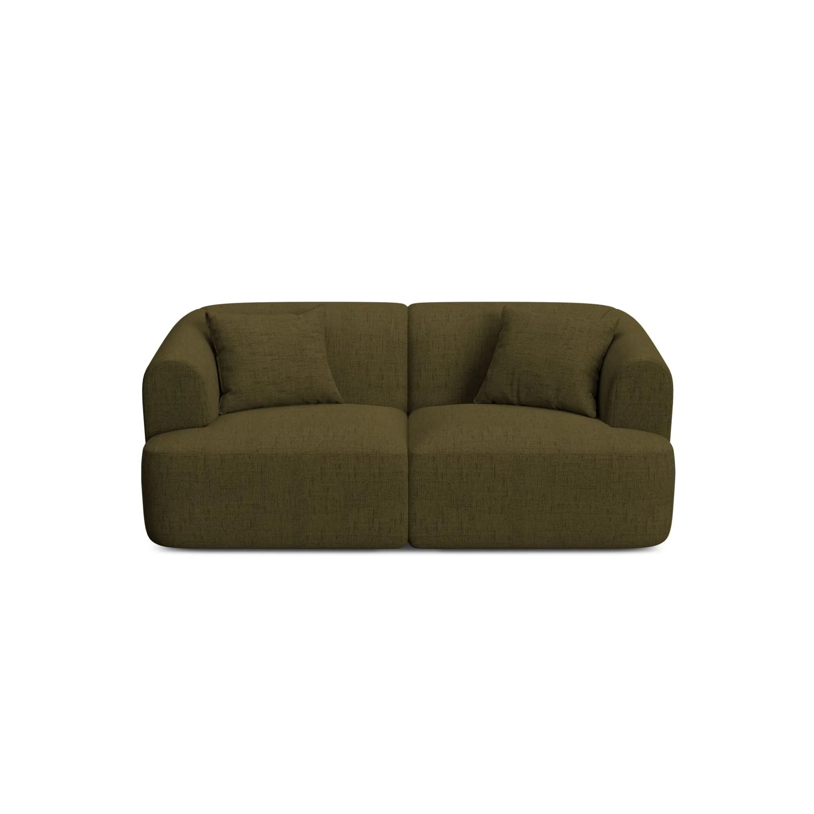 Campi 2-Sitzer Sofa aus Samt oder Strukturstoff, 180x90x70 cm - Image 55