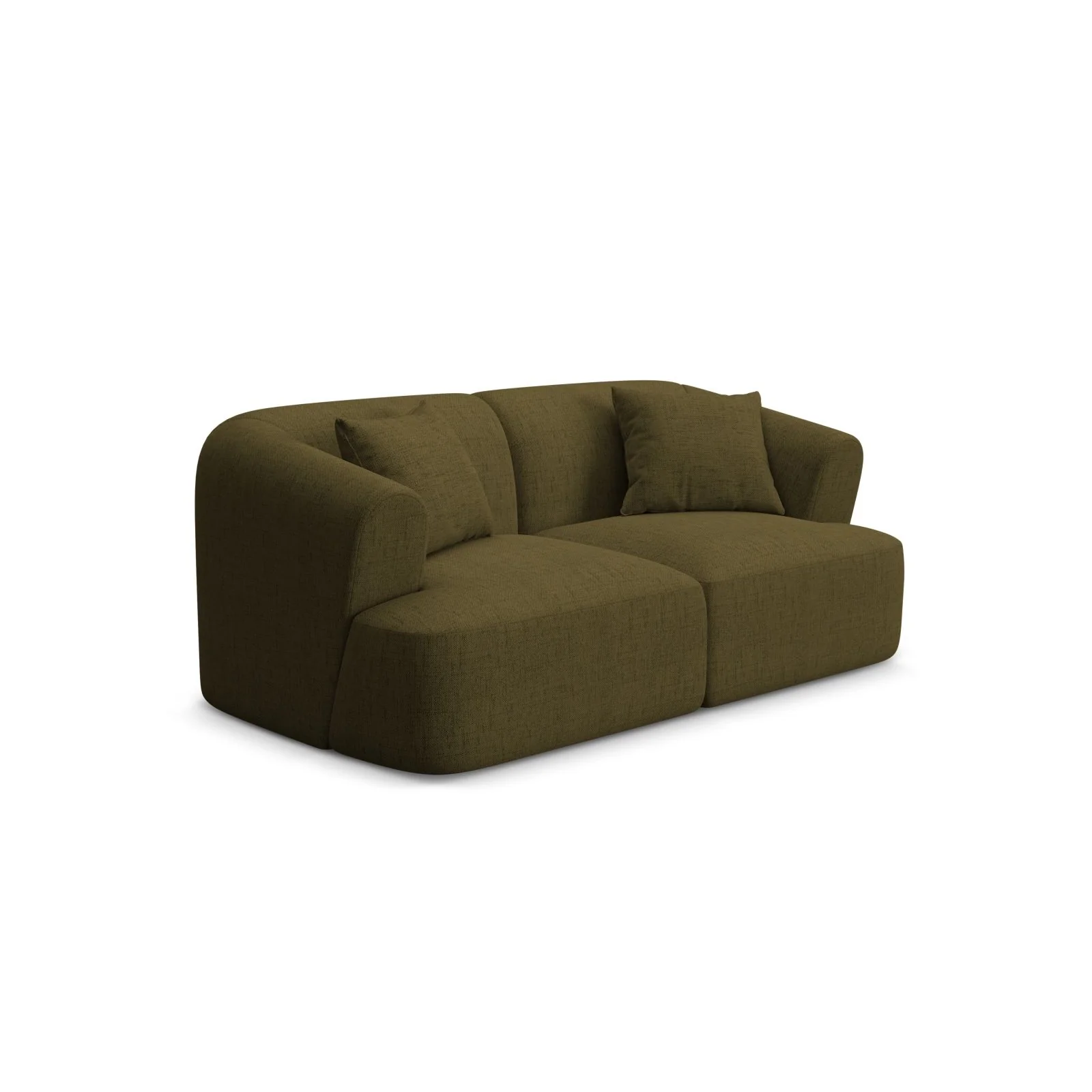 Campi 2-Sitzer Sofa aus Samt oder Strukturstoff, 180x90x70 cm - Image 57