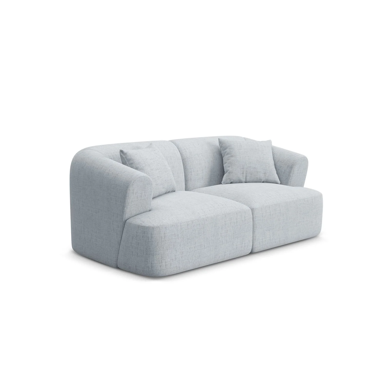 Campi 2-Sitzer Sofa aus Samt oder Strukturstoff, 180x90x70 cm - Image 69