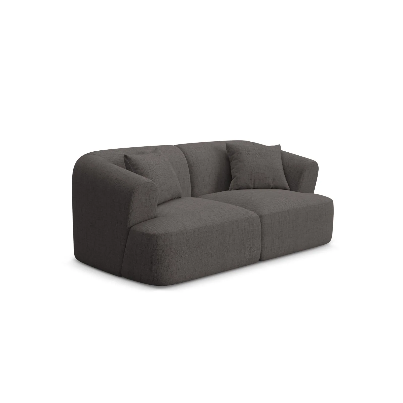 Campi 2-Sitzer Sofa aus Samt oder Strukturstoff, 180x90x70 cm - Image 75
