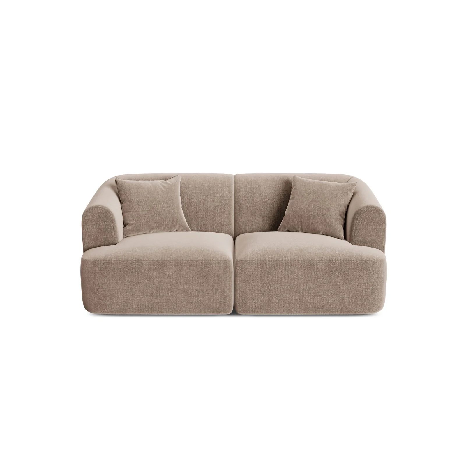 Campi 2-Sitzer Sofa aus Samt oder Strukturstoff, 180x90x70 cm - Image 8