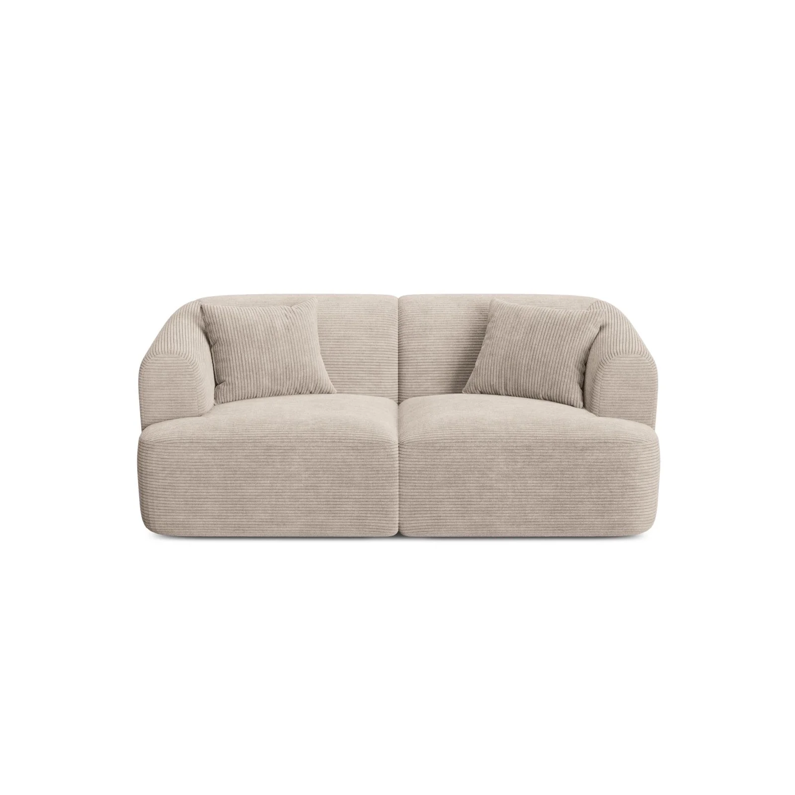 Campi 2-Sitzer Sofa aus Samt oder Strukturstoff, 180x90x70 cm - Image 85