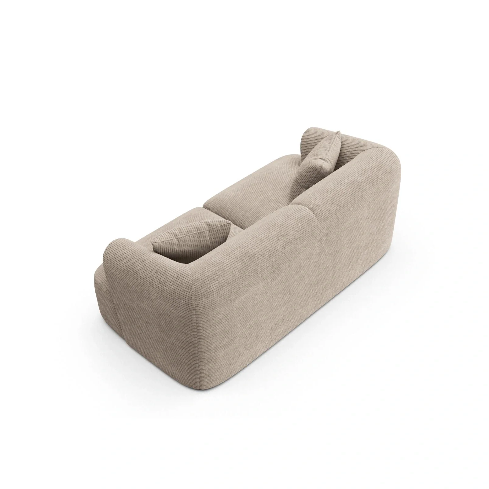 Campi 2-Sitzer Sofa aus Samt oder Strukturstoff, 180x90x70 cm - Image 89