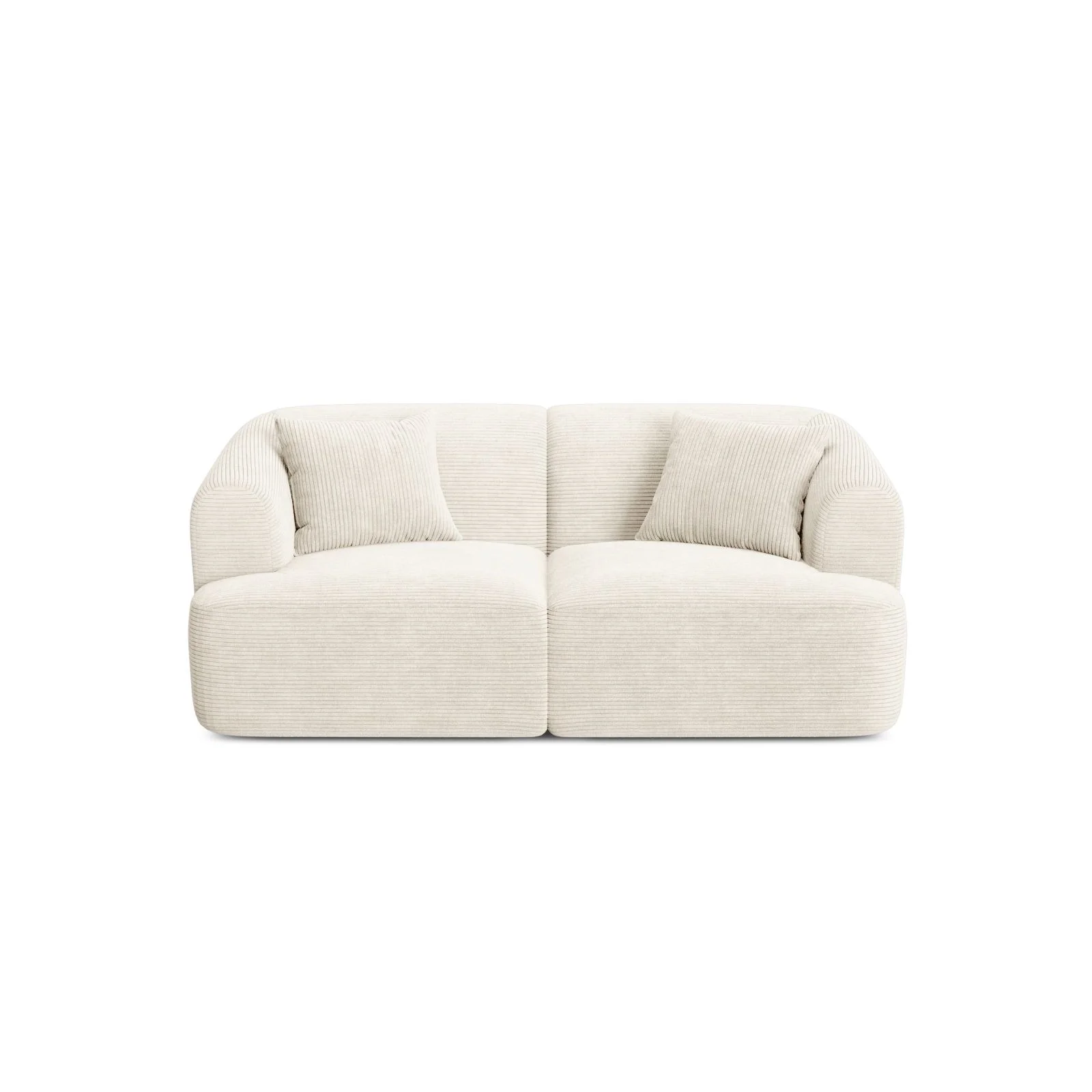 Campi 2-Sitzer Sofa aus Samt oder Strukturstoff, 180x90x70 cm - Image 91