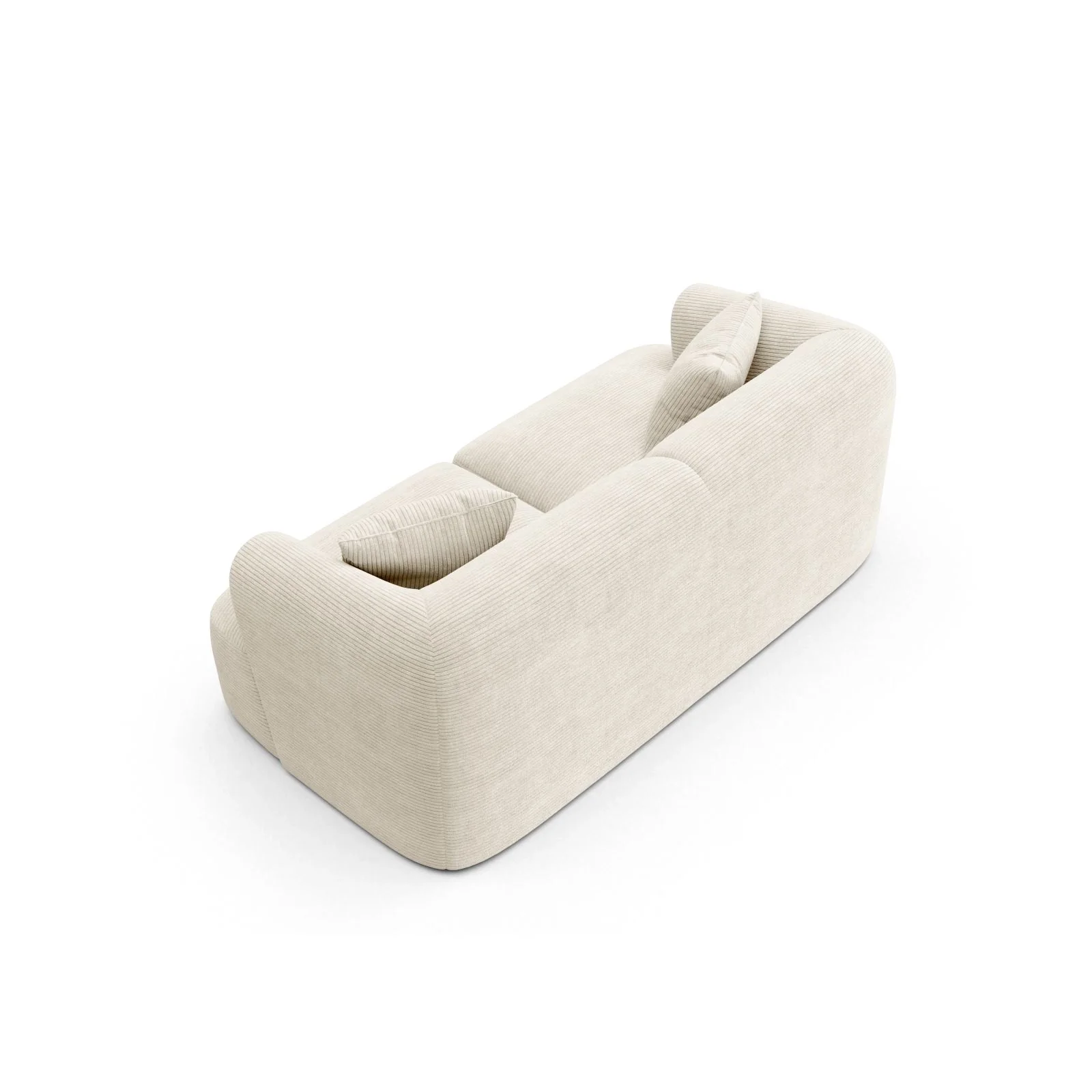 Campi 2-Sitzer Sofa aus Samt oder Strukturstoff, 180x90x70 cm - Image 95