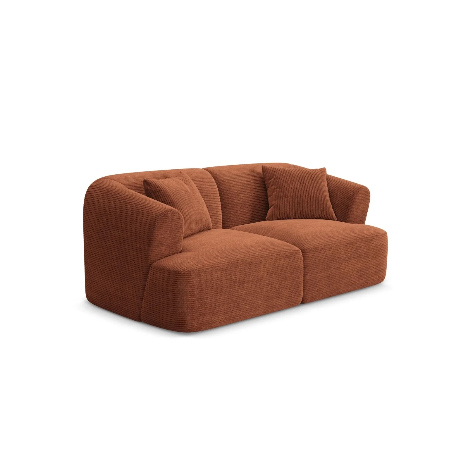 Campi 2-Sitzer Sofa aus Samt oder Strukturstoff, 180x90x70 cm - Image 99