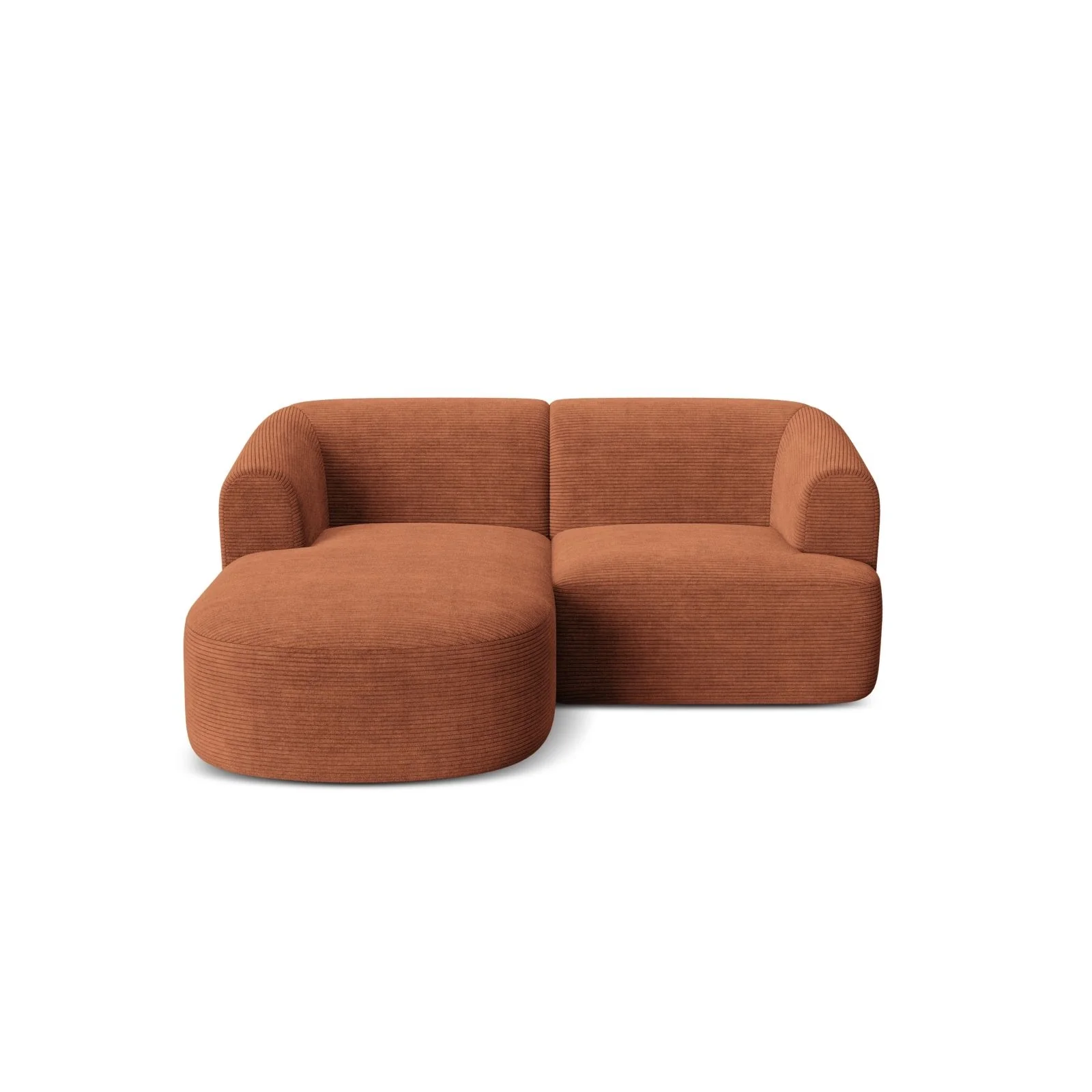 Campi 3-Sitzer Ecksofa, Linke Seite, aus Samt, Cord oder Strukturstoff, 180x156x70 cm - Image 100