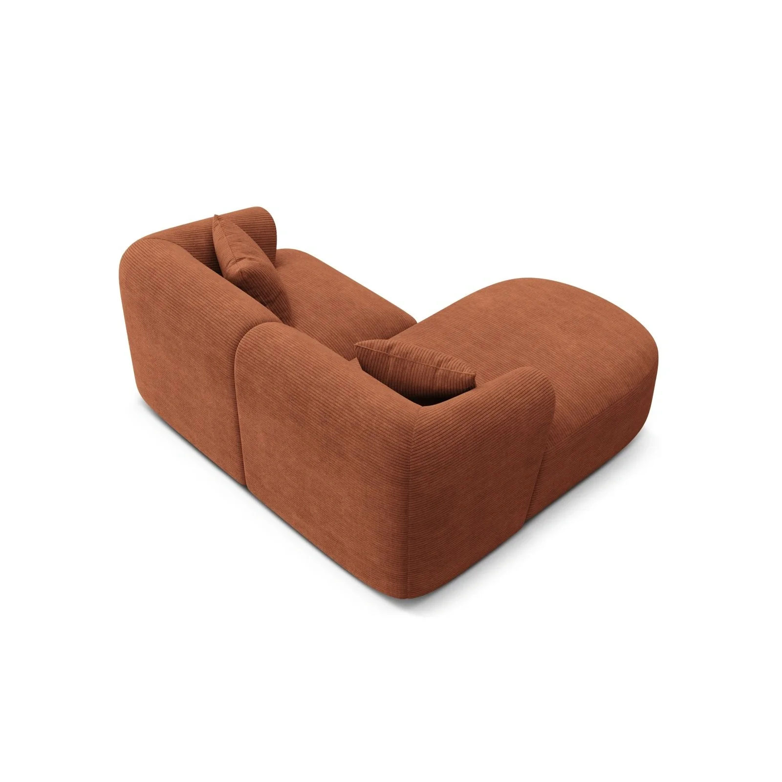 Campi 3-Sitzer Ecksofa, Linke Seite, aus Samt, Cord oder Strukturstoff, 180x156x70 cm - Image 101