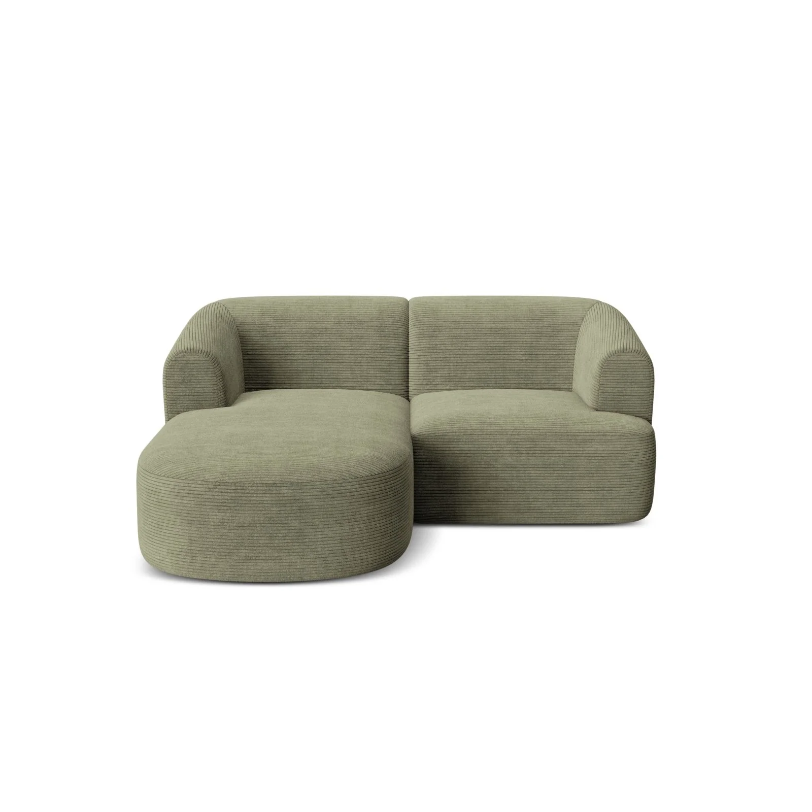 Campi 3-Sitzer Ecksofa, Linke Seite, aus Samt, Cord oder Strukturstoff, 180x156x70 cm - Image 105
