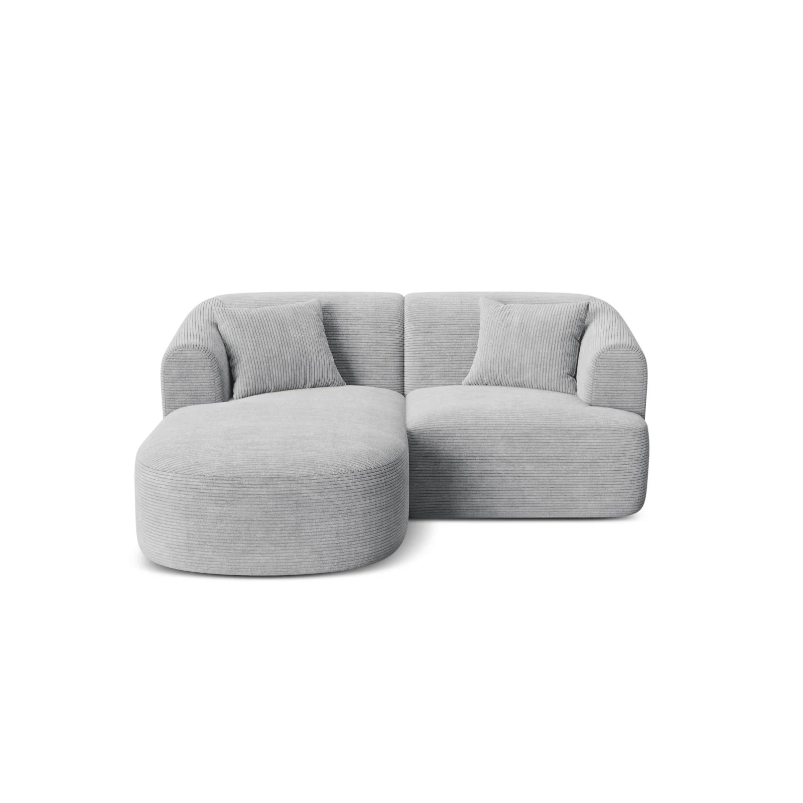Campi 3-Sitzer Ecksofa, Linke Seite, aus Samt, Cord oder Strukturstoff, 180x156x70 cm - Image 108