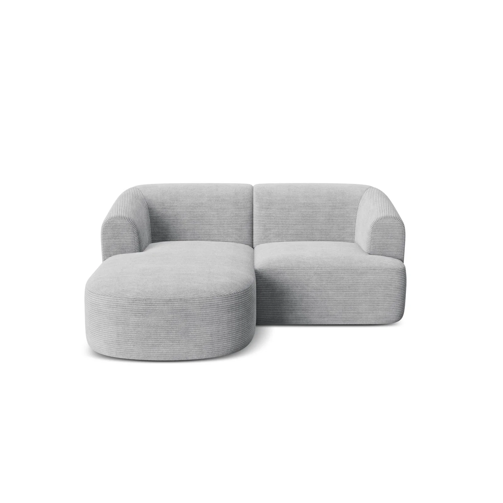 Campi 3-Sitzer Ecksofa, Linke Seite, aus Samt, Cord oder Strukturstoff, 180x156x70 cm - Image 111