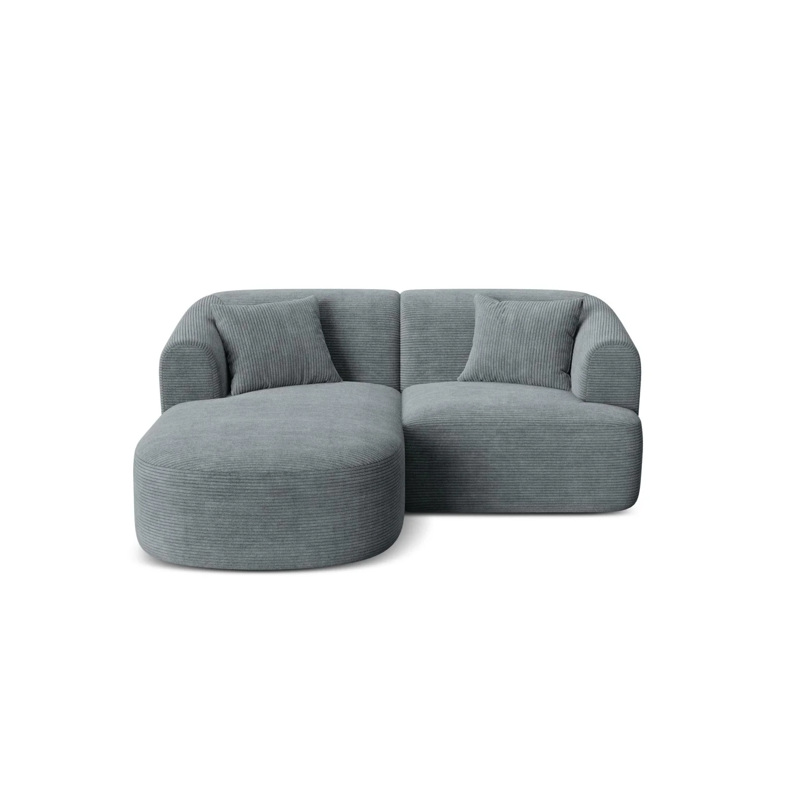 Campi 3-Sitzer Ecksofa, Linke Seite, aus Samt, Cord oder Strukturstoff, 180x156x70 cm - Image 114