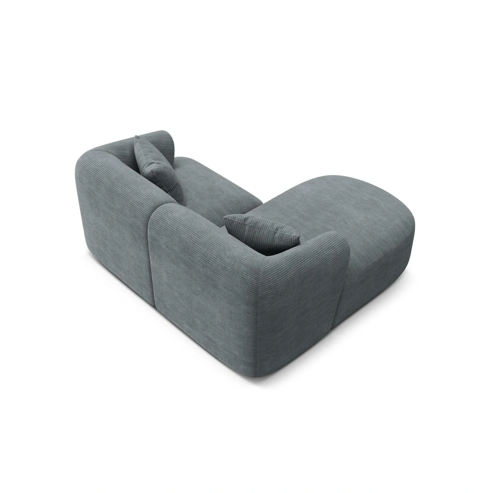 Campi 3-Sitzer Ecksofa, Linke Seite, aus Samt, Cord oder Strukturstoff, 180x156x70 cm - Image 118