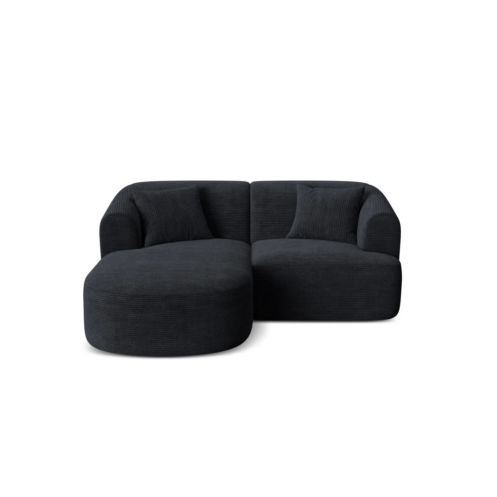 Campi 3-Sitzer Ecksofa, Linke Seite, aus Samt, Cord oder Strukturstoff, 180x156x70 cm - Image 120
