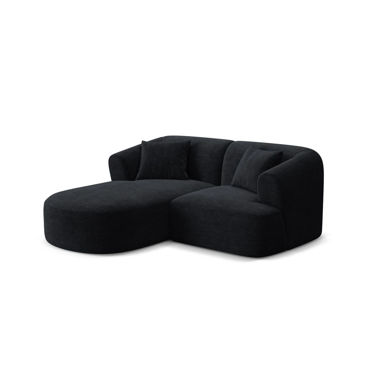 Campi 3-Sitzer Ecksofa, Linke Seite, aus Samt, Cord oder Strukturstoff, 180x156x70 cm - Image 122