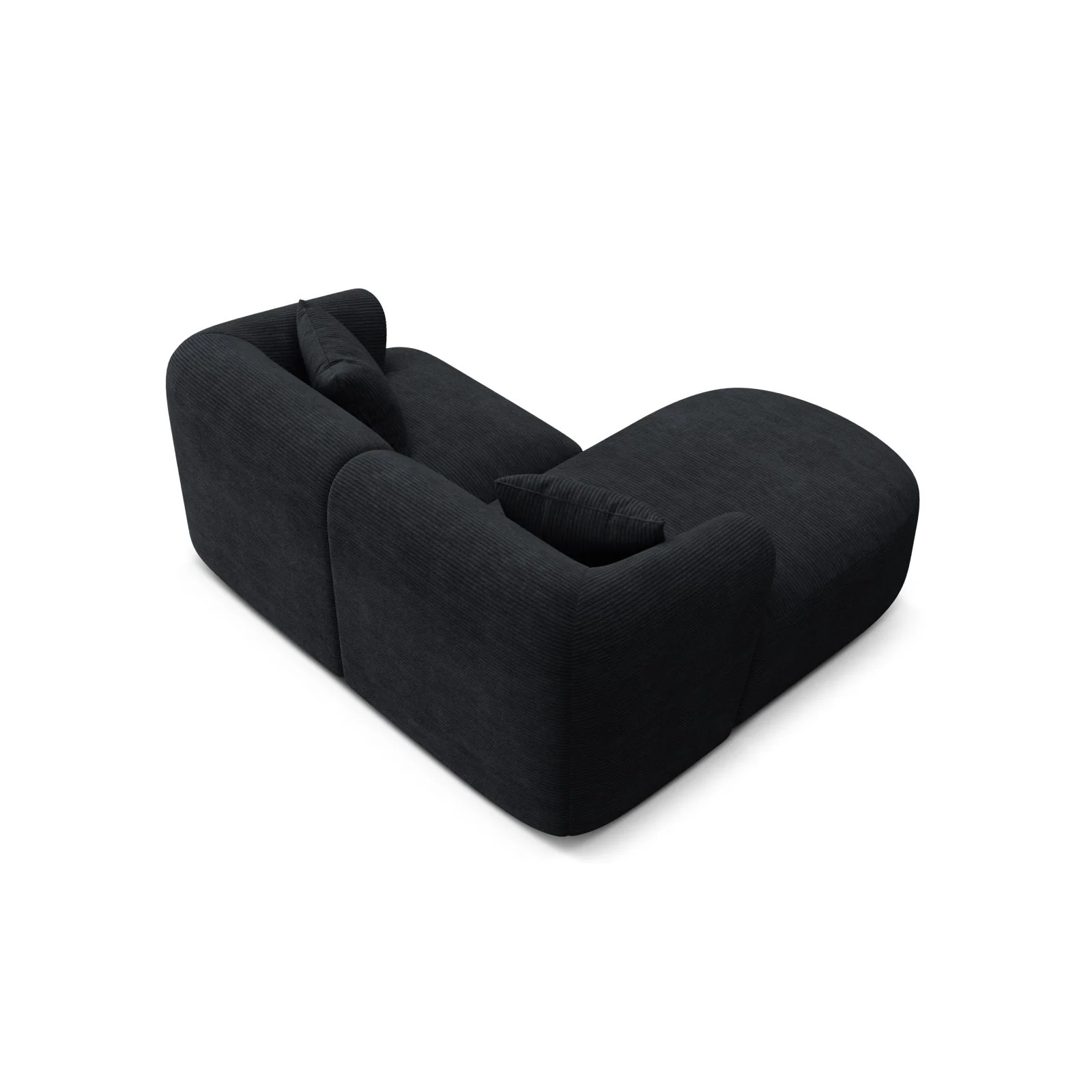 Campi 3-Sitzer Ecksofa, Linke Seite, aus Samt, Cord oder Strukturstoff, 180x156x70 cm - Image 124