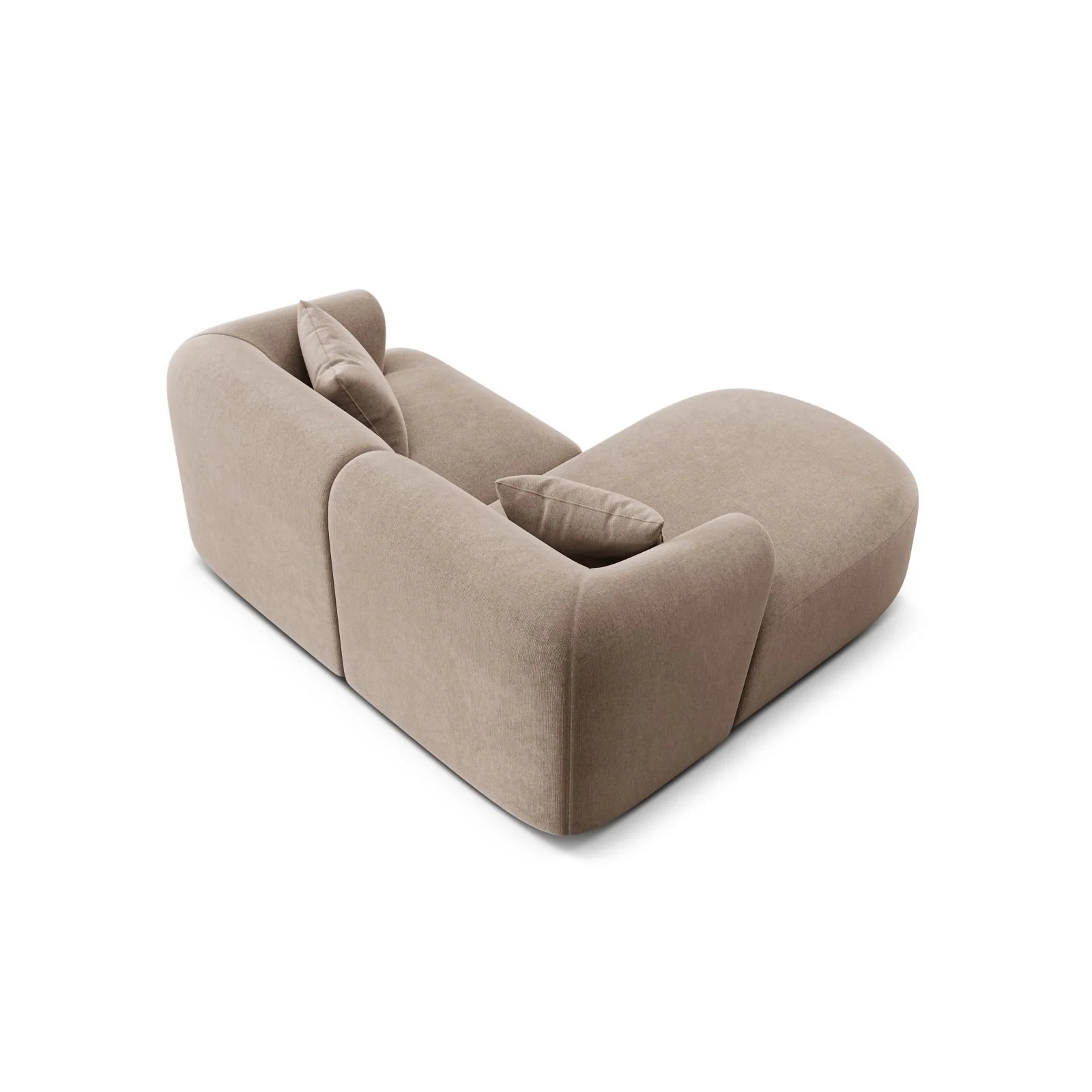 Campi 3-Sitzer Ecksofa, Linke Seite, aus Samt, Cord oder Strukturstoff, 180x156x70 cm - Image 13
