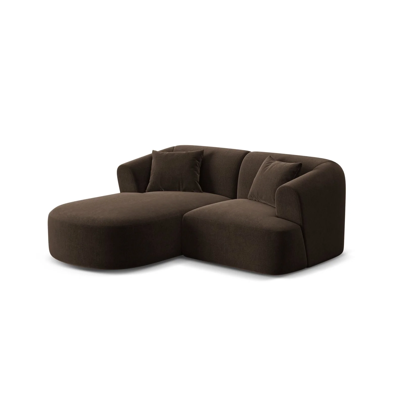 Campi 3-Sitzer Ecksofa, Linke Seite, aus Samt, Cord oder Strukturstoff, 180x156x70 cm - Image 18