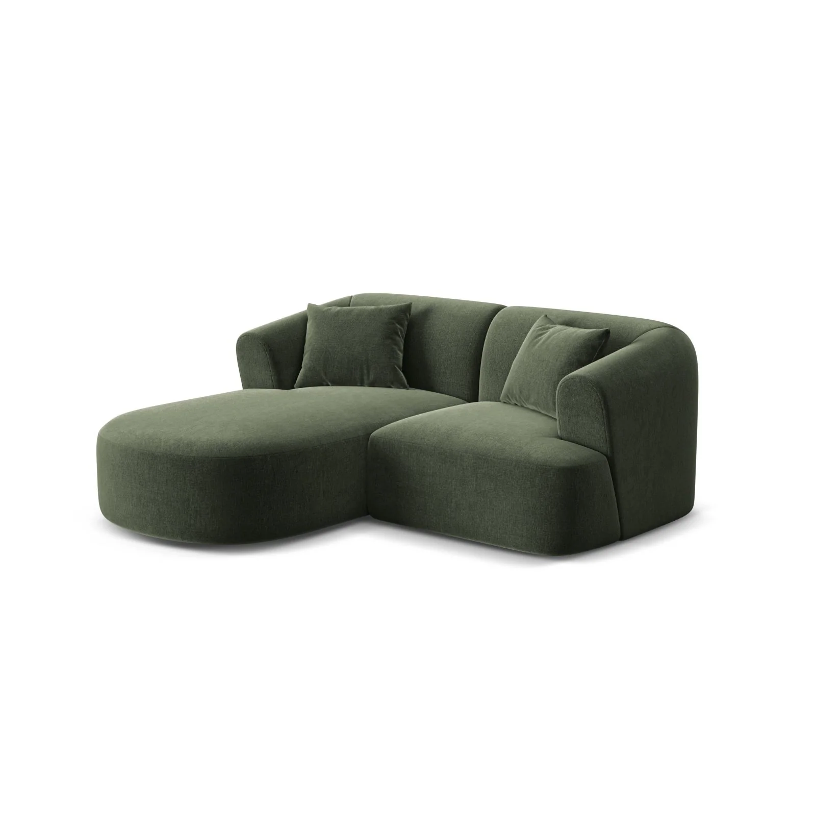 Campi 3-Sitzer Ecksofa, Linke Seite, aus Samt, Cord oder Strukturstoff, 180x156x70 cm - Image 25