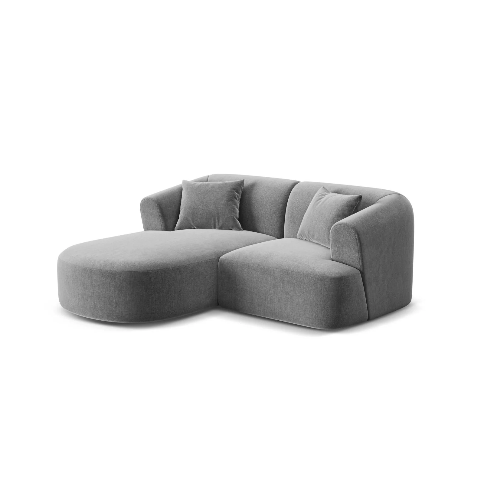 Campi 3-Sitzer Ecksofa, Linke Seite, aus Samt, Cord oder Strukturstoff, 180x156x70 cm - Image 39