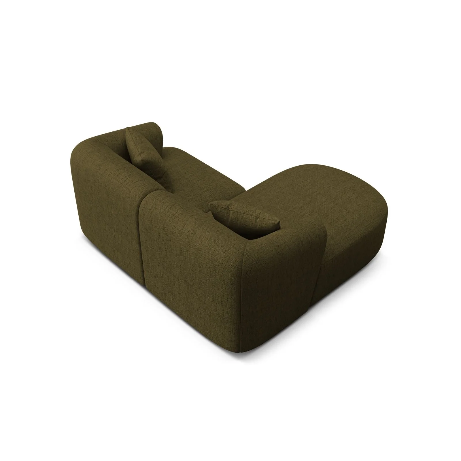 Campi 3-Sitzer Ecksofa, Linke Seite, aus Samt, Cord oder Strukturstoff, 180x156x70 cm - Image 59