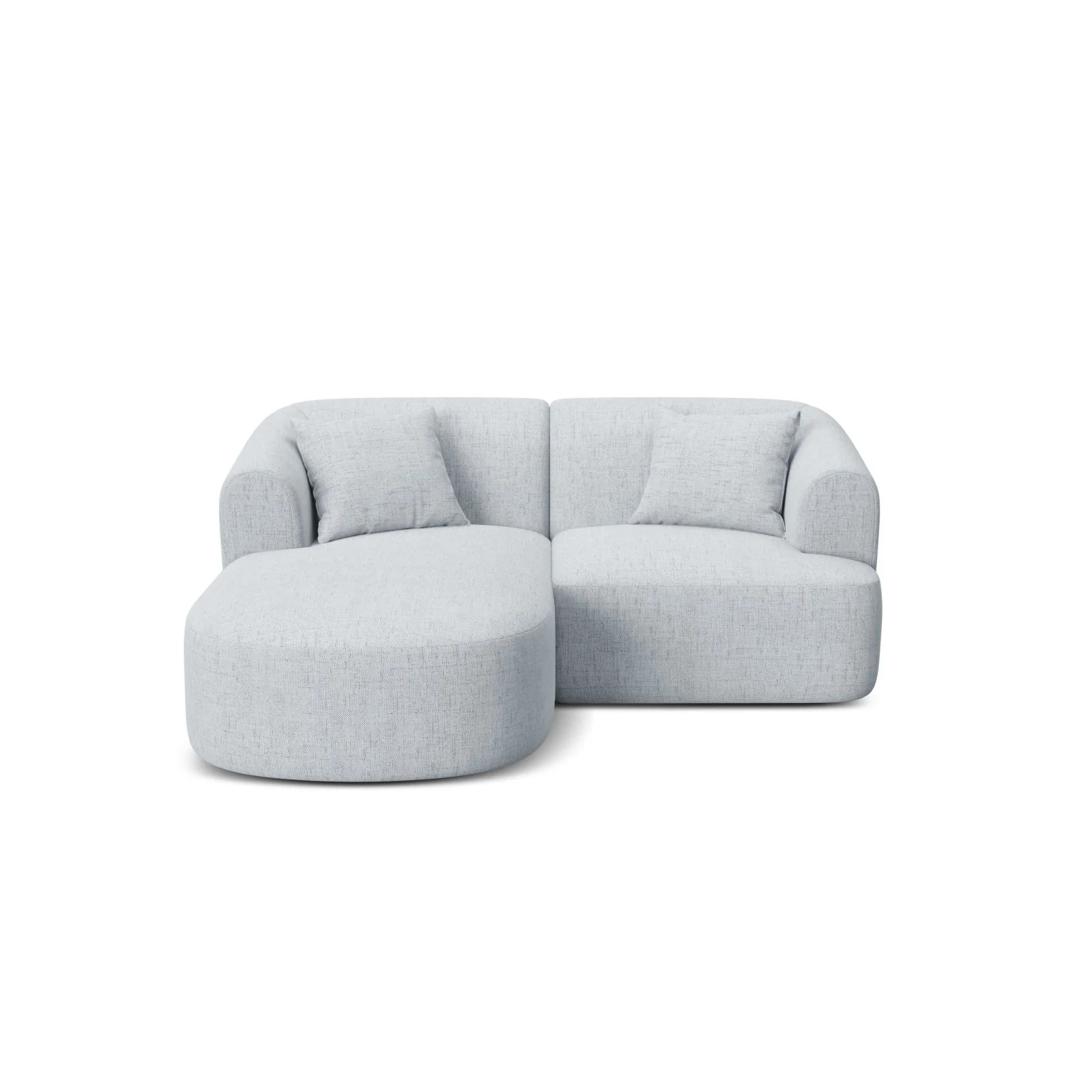 Campi 3-Sitzer Ecksofa, Linke Seite, aus Samt, Cord oder Strukturstoff, 180x156x70 cm - Image 67