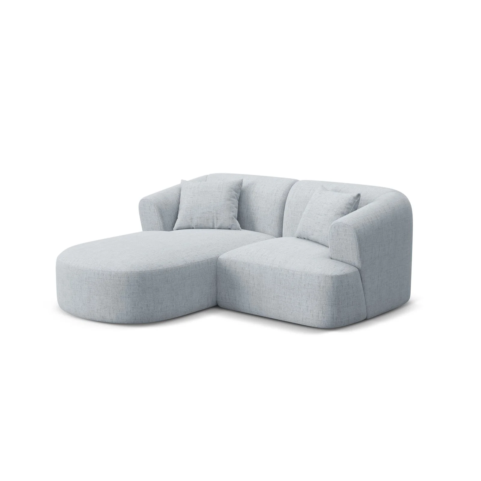 Campi 3-Sitzer Ecksofa, Linke Seite, aus Samt, Cord oder Strukturstoff, 180x156x70 cm - Image 69