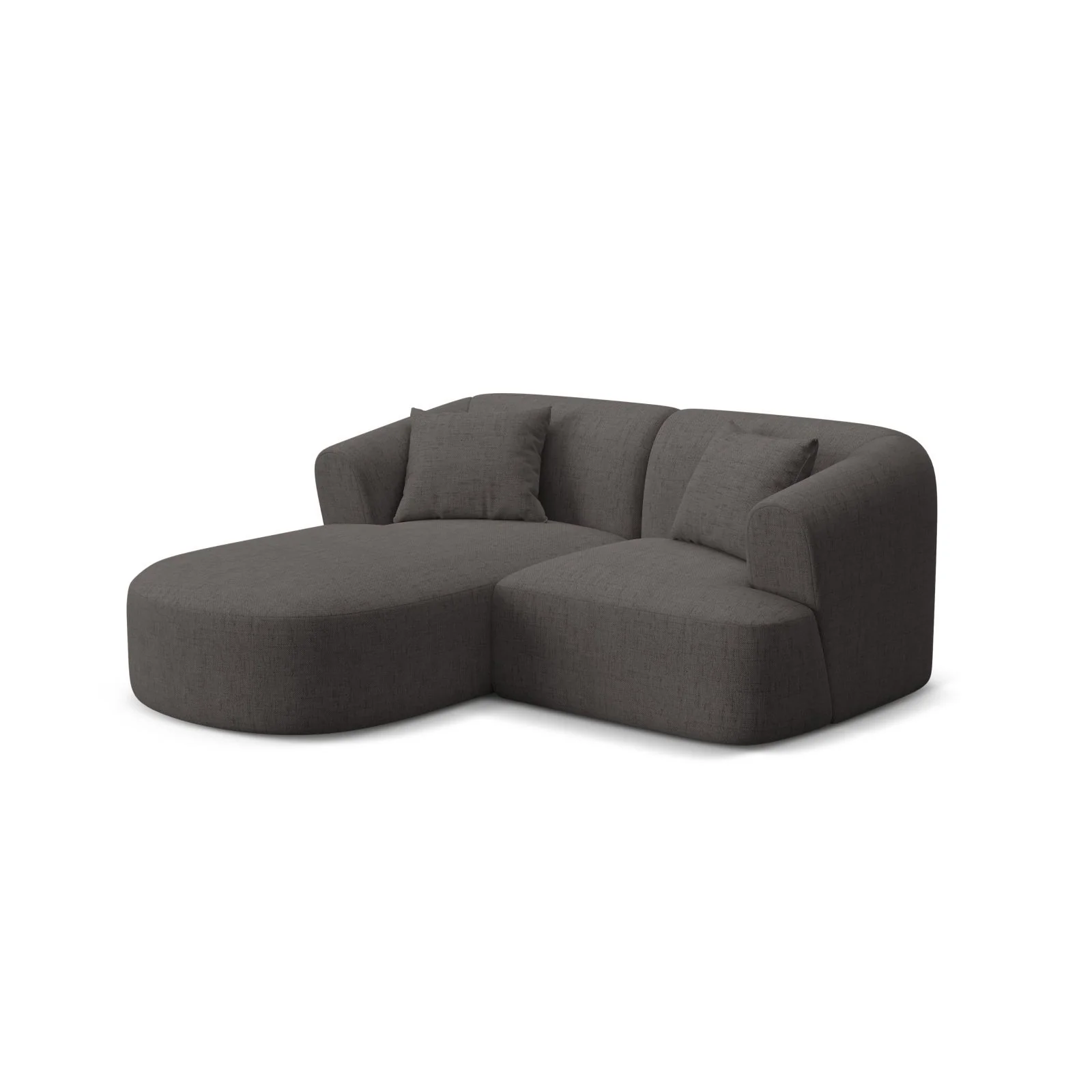 Campi 3-Sitzer Ecksofa, Linke Seite, aus Samt, Cord oder Strukturstoff, 180x156x70 cm - Image 75