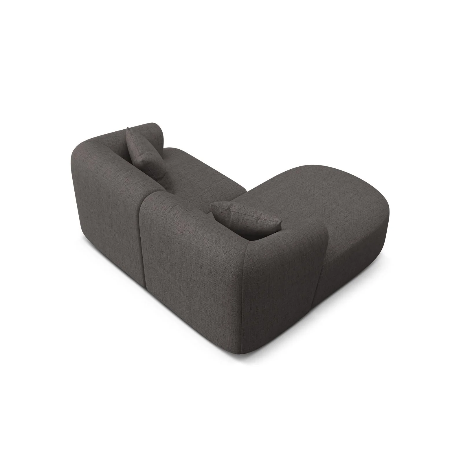 Campi 3-Sitzer Ecksofa, Linke Seite, aus Samt, Cord oder Strukturstoff, 180x156x70 cm - Image 77