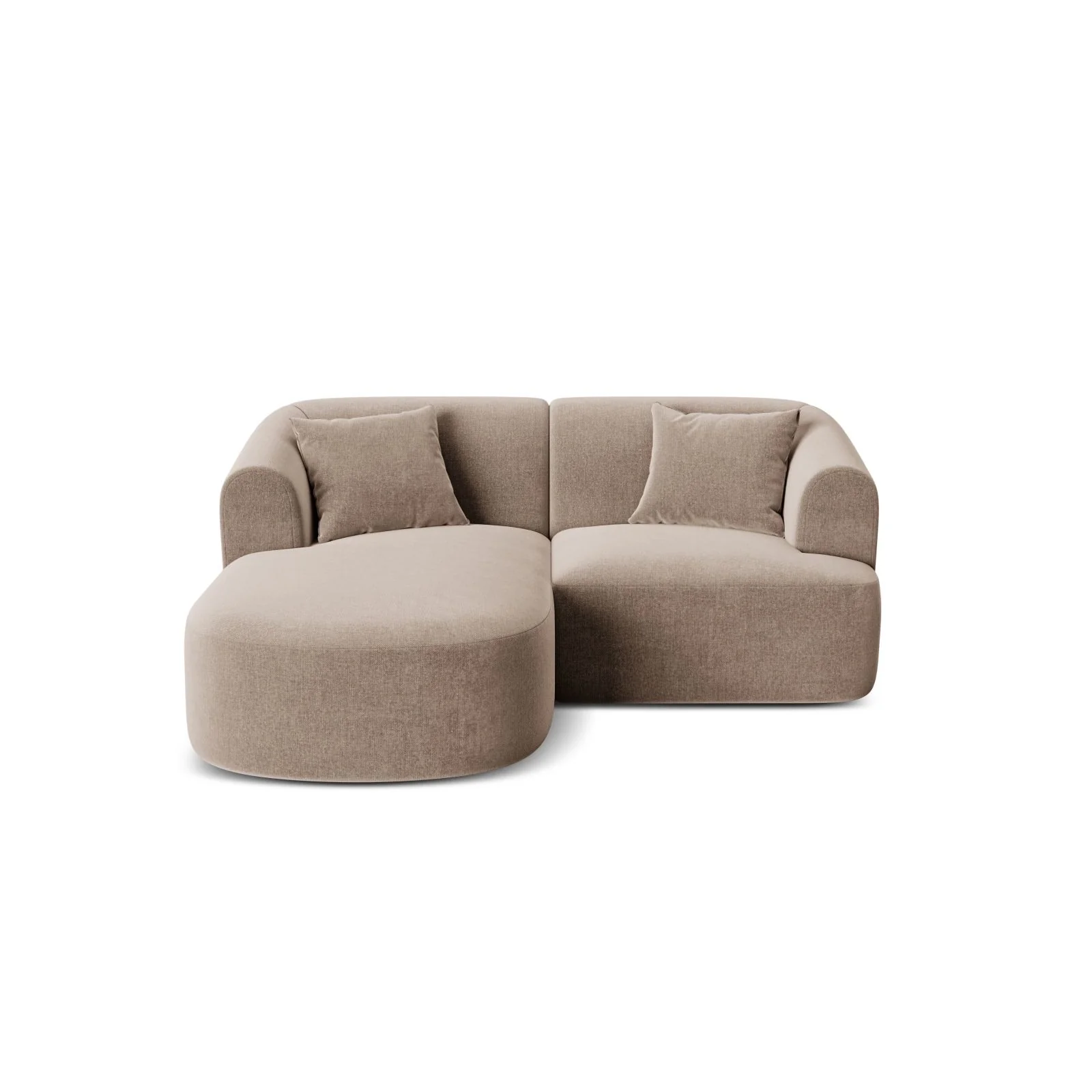 Campi 3-Sitzer Ecksofa, Linke Seite, aus Samt, Cord oder Strukturstoff, 180x156x70 cm - Image 8