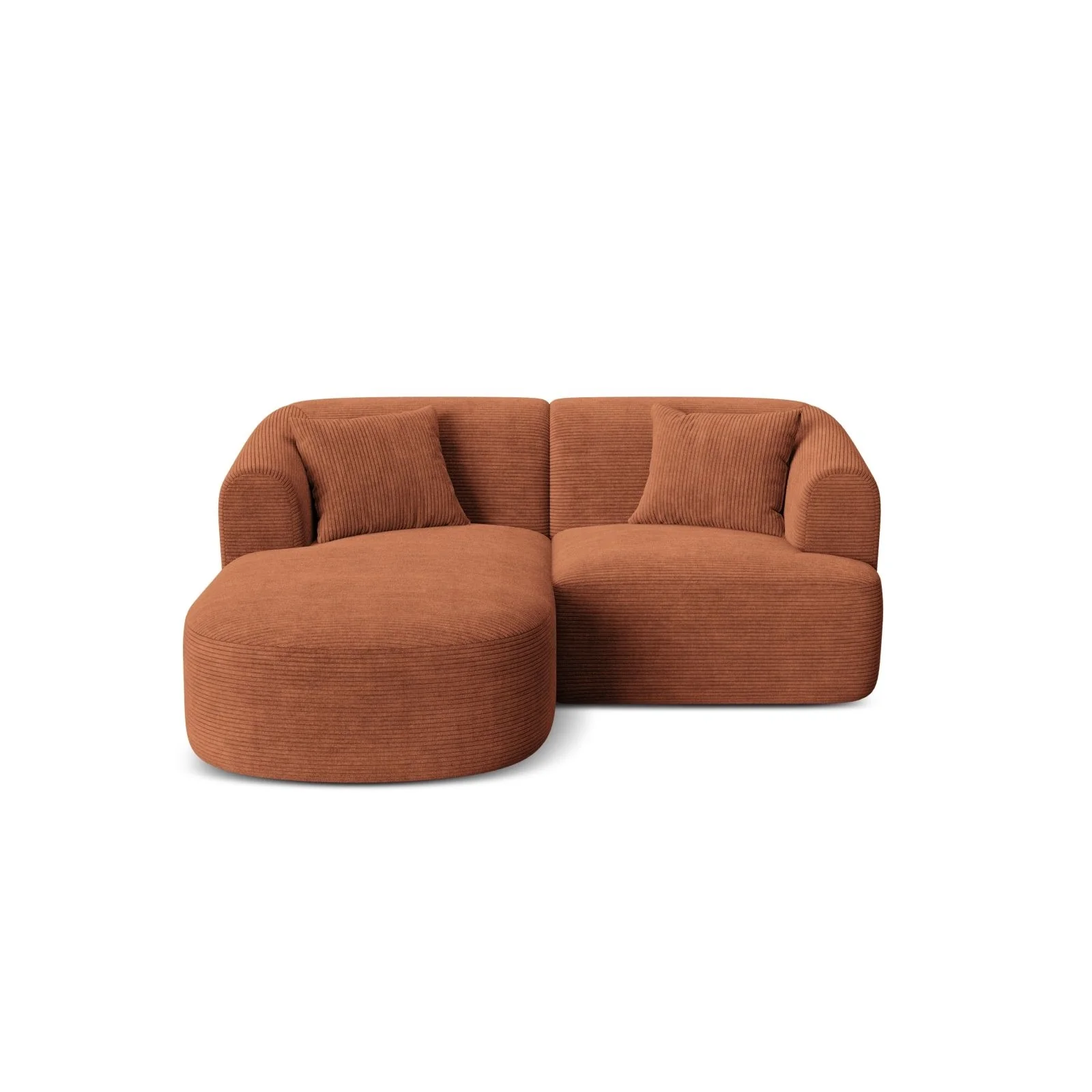 Campi 3-Sitzer Ecksofa, Linke Seite, aus Samt, Cord oder Strukturstoff, 180x156x70 cm - Image 97