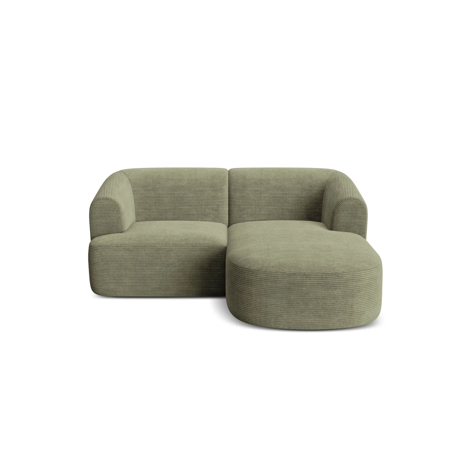 Campi 3-Sitzer Ecksofa, Rechte Seite, aus Samt, Cord oder Strukturstoff, 180x156x70 cm - Image 105