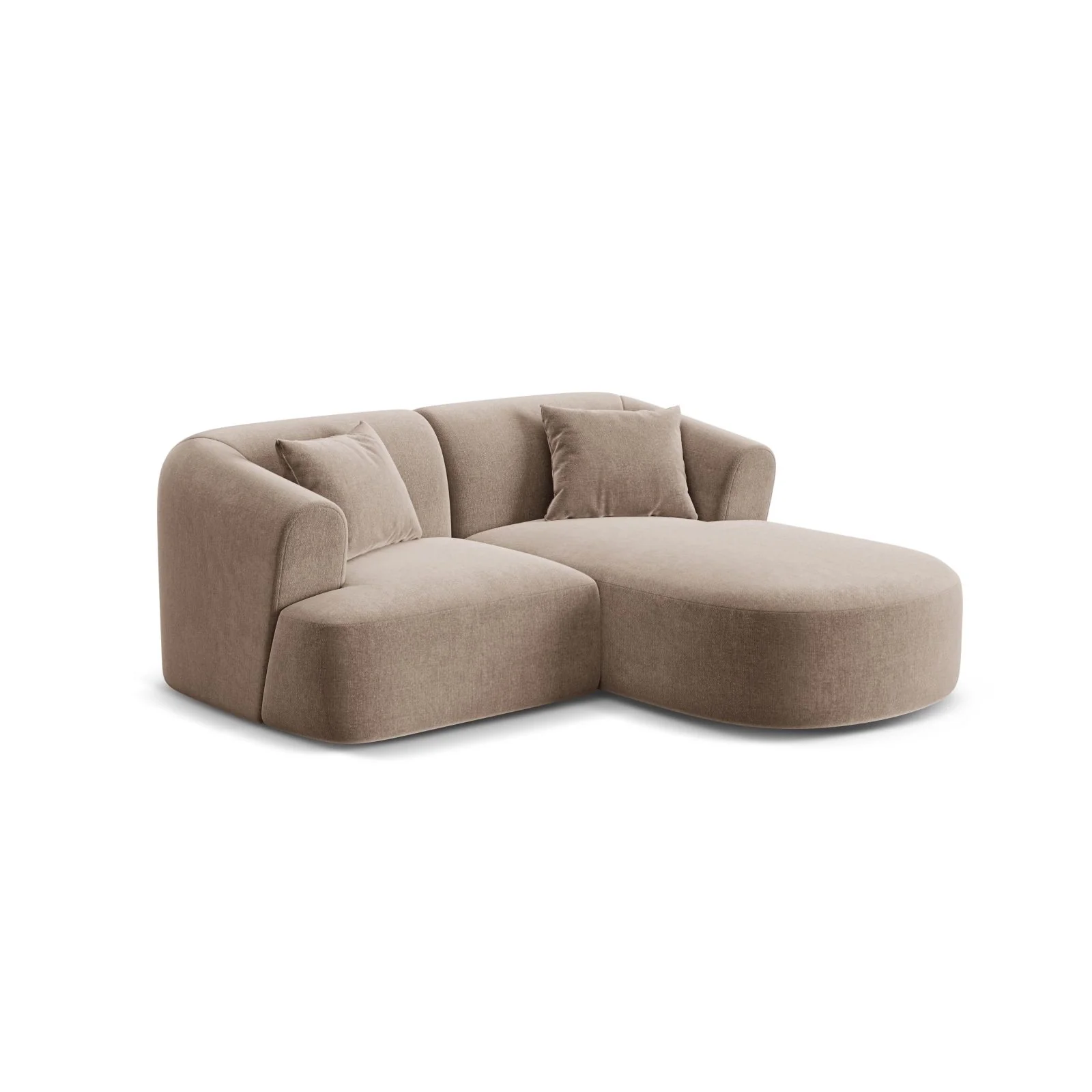 Campi 3-Sitzer Ecksofa, Rechte Seite, aus Samt, Cord oder Strukturstoff, 180x156x70 cm - Image 11