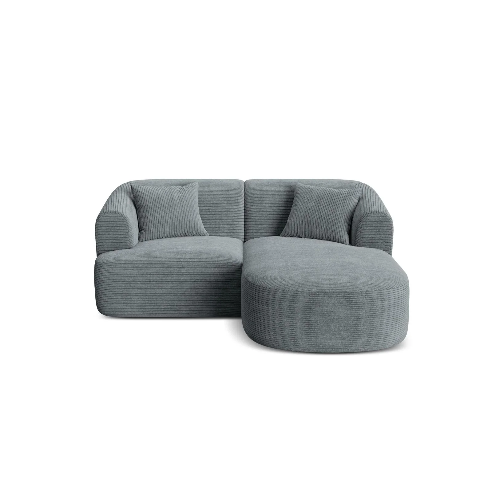 Campi 3-Sitzer Ecksofa, Rechte Seite, aus Samt, Cord oder Strukturstoff, 180x156x70 cm - Image 114