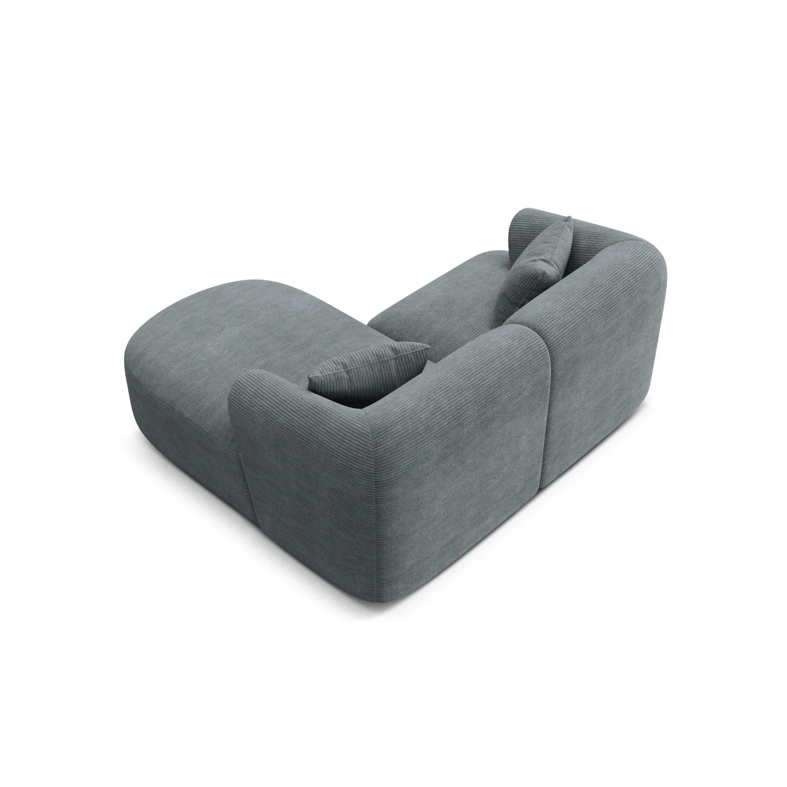Campi 3-Sitzer Ecksofa, Rechte Seite, aus Samt, Cord oder Strukturstoff, 180x156x70 cm - Image 118