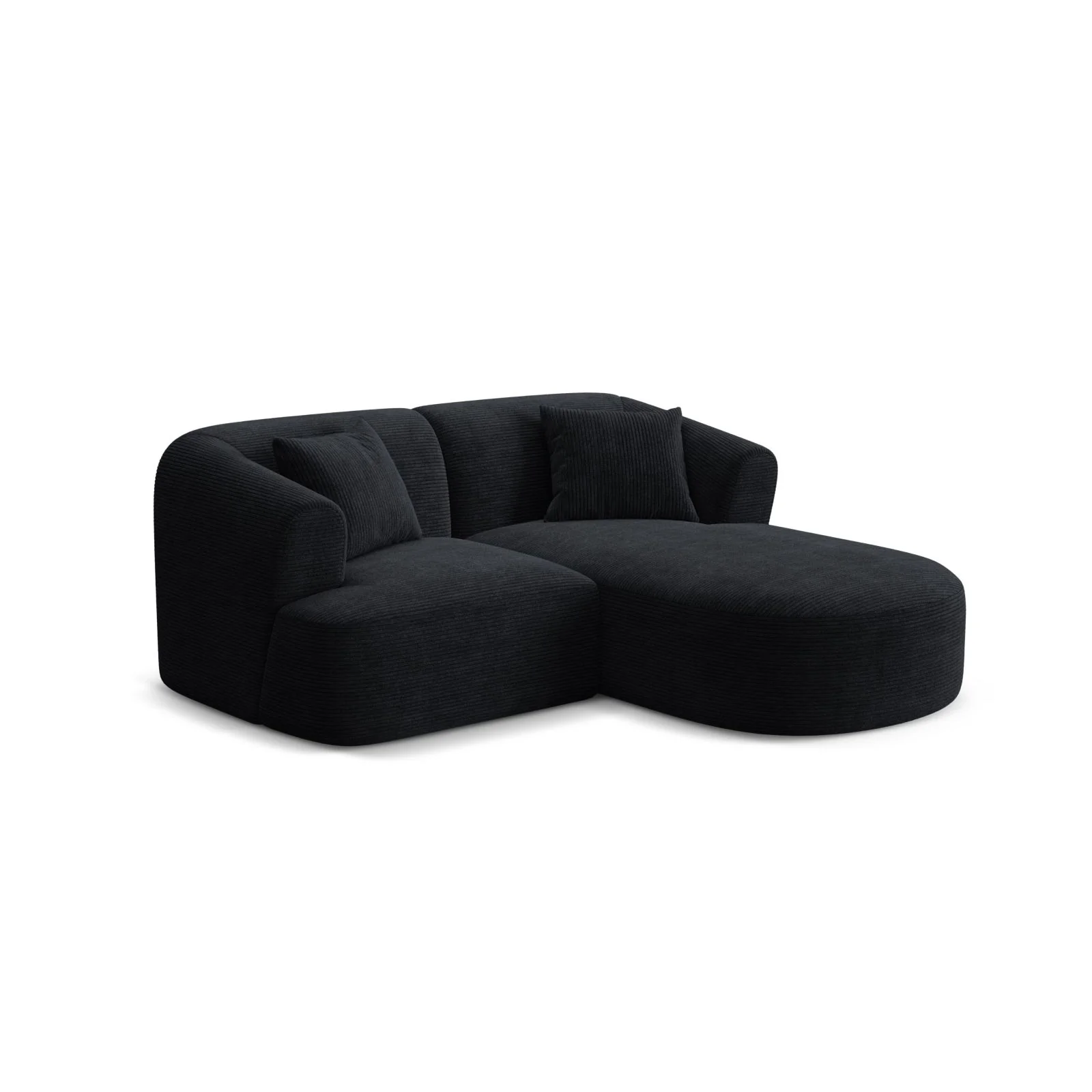 Campi 3-Sitzer Ecksofa, Rechte Seite, aus Samt, Cord oder Strukturstoff, 180x156x70 cm - Image 122