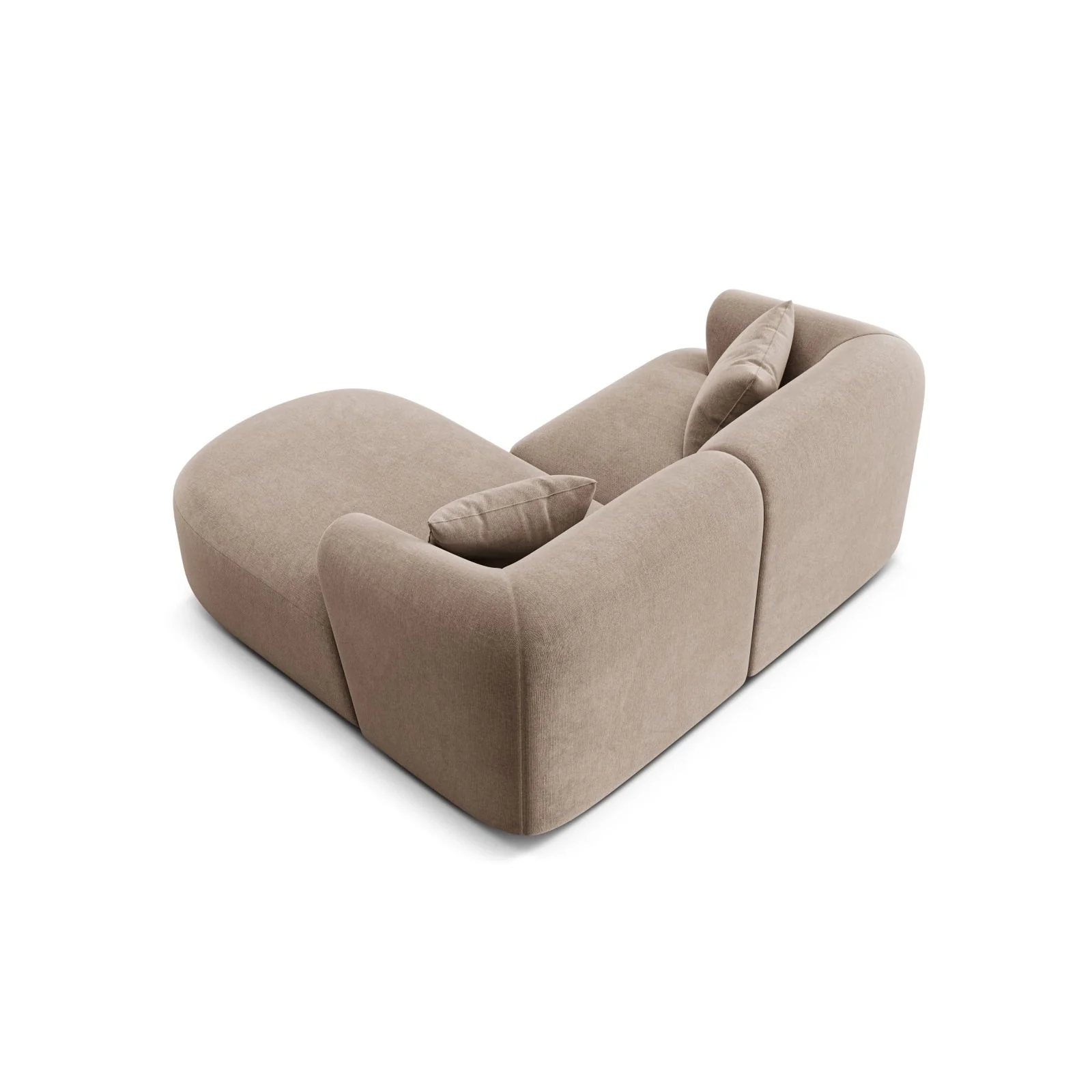 Campi 3-Sitzer Ecksofa, Rechte Seite, aus Samt, Cord oder Strukturstoff, 180x156x70 cm - Image 13