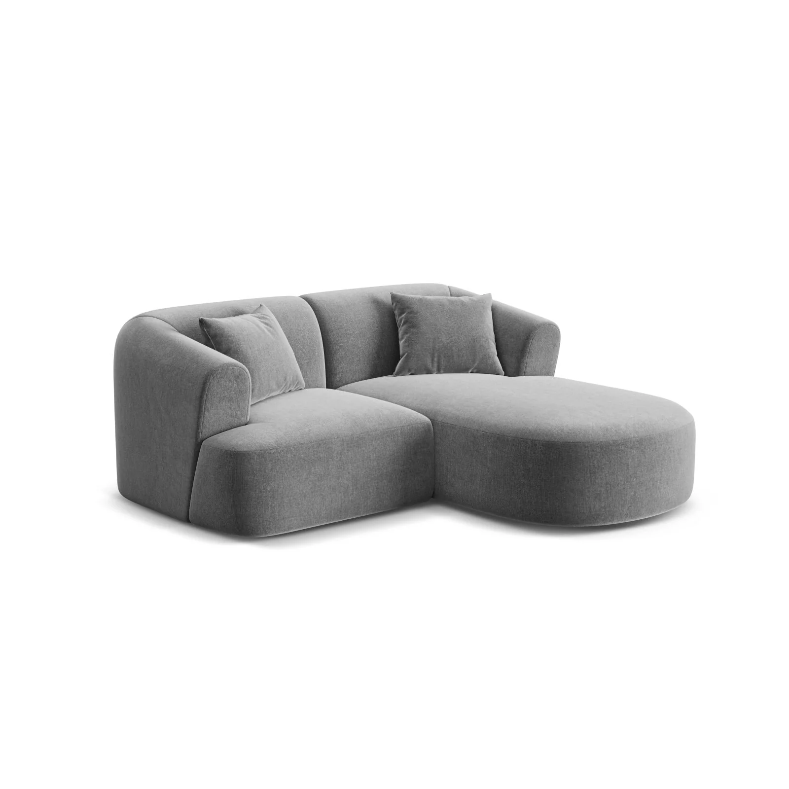 Campi 3-Sitzer Ecksofa, Rechte Seite, aus Samt, Cord oder Strukturstoff, 180x156x70 cm - Image 39