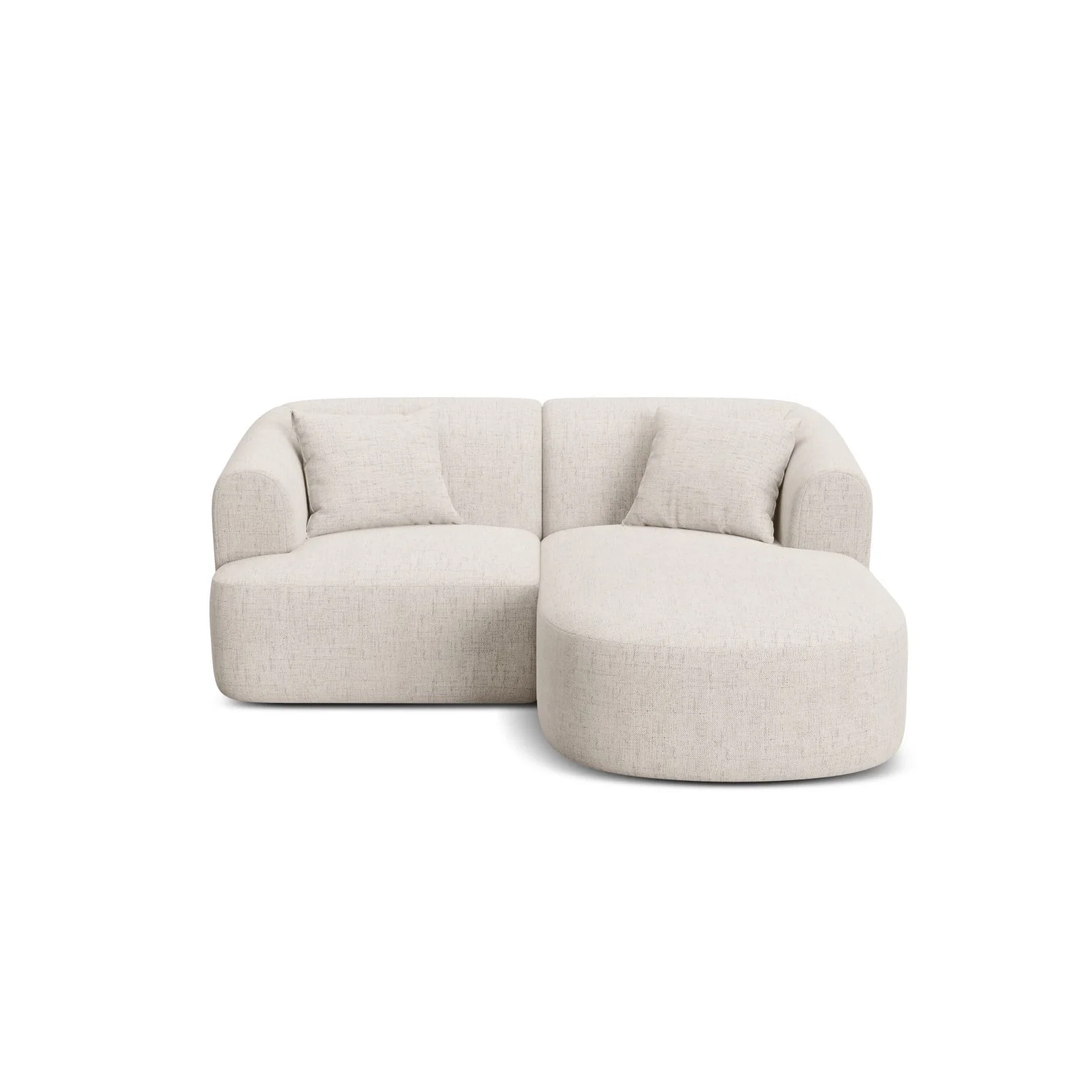 Campi 3-Sitzer Ecksofa, Rechte Seite, aus Samt, Cord oder Strukturstoff, 180x156x70 cm - Image 43